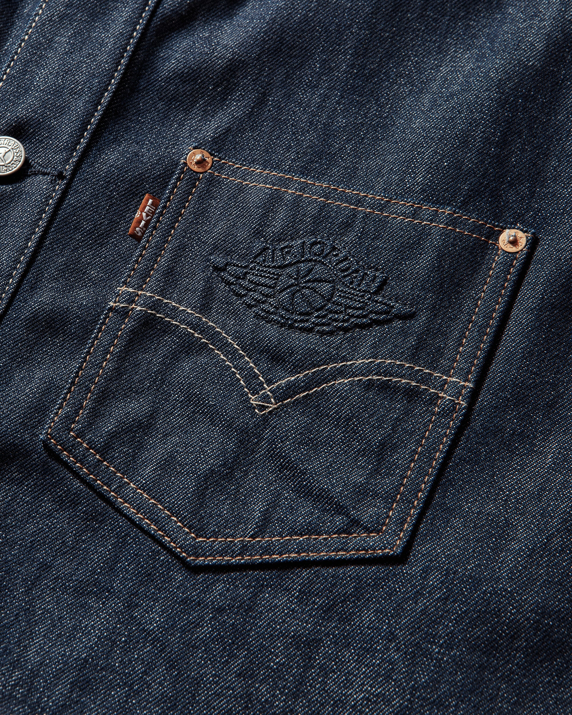 Jordan Overshirt Jacket Indigo - Image 3