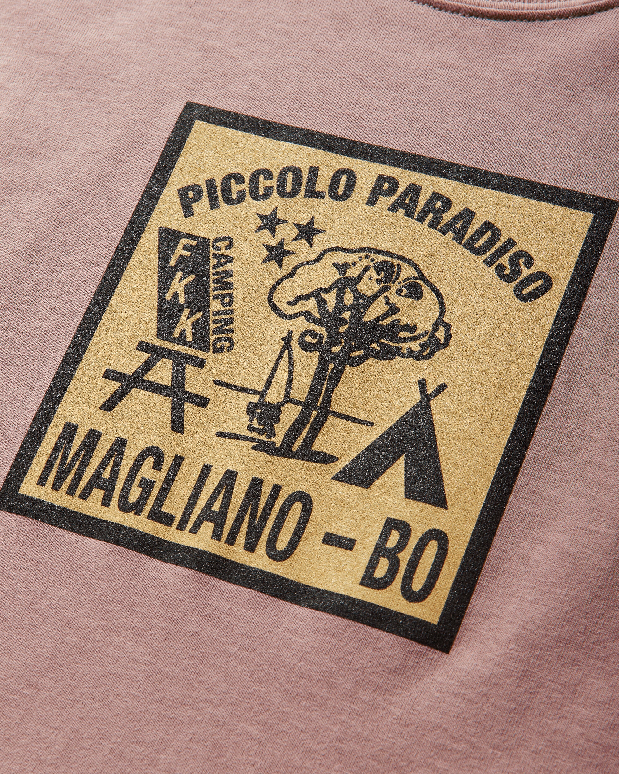 Men's Piccolo Paradiso Longsleeve T-Shirt Rose - Image 4