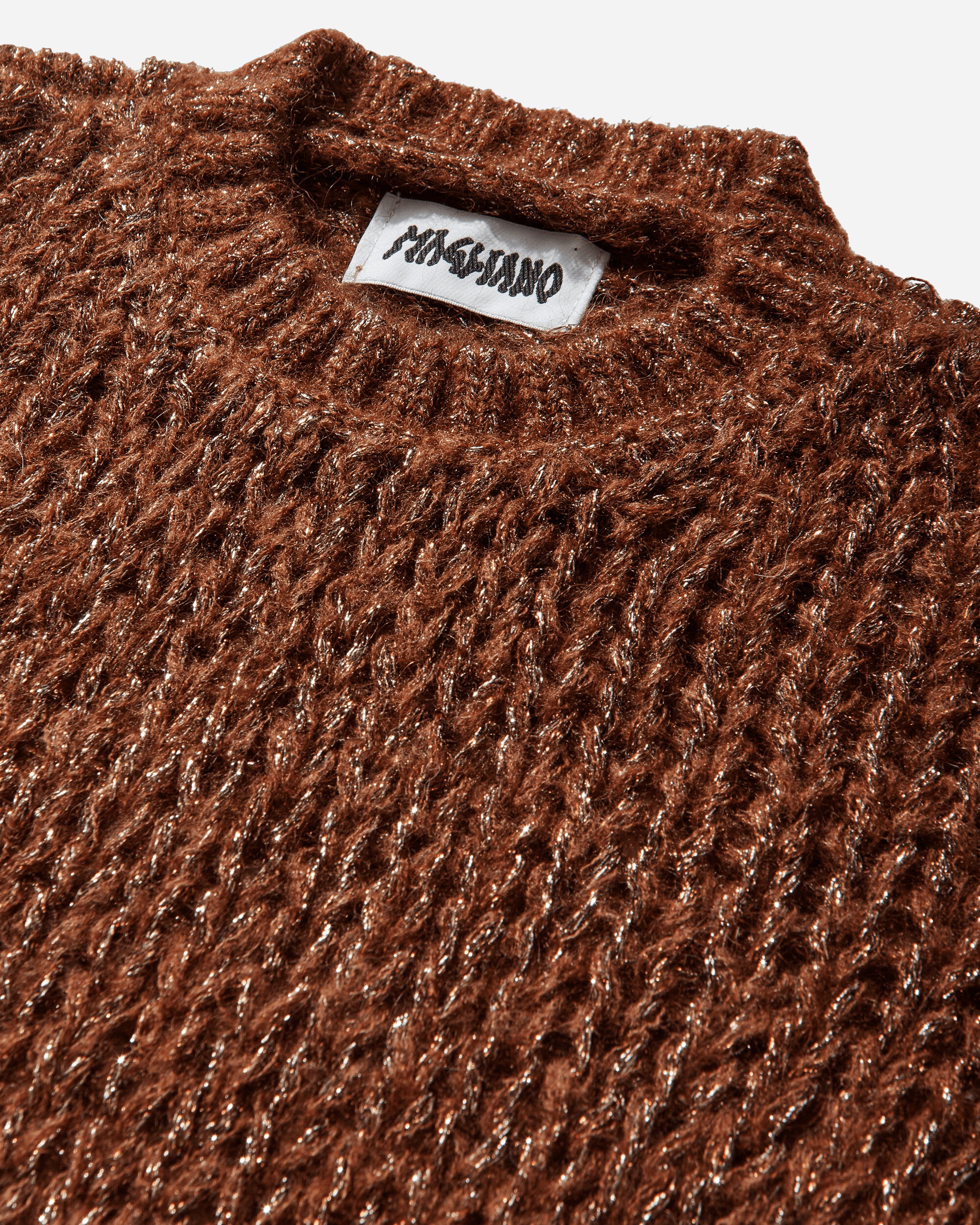 Men's Web Knit Tee Shiny Rust - Image 3
