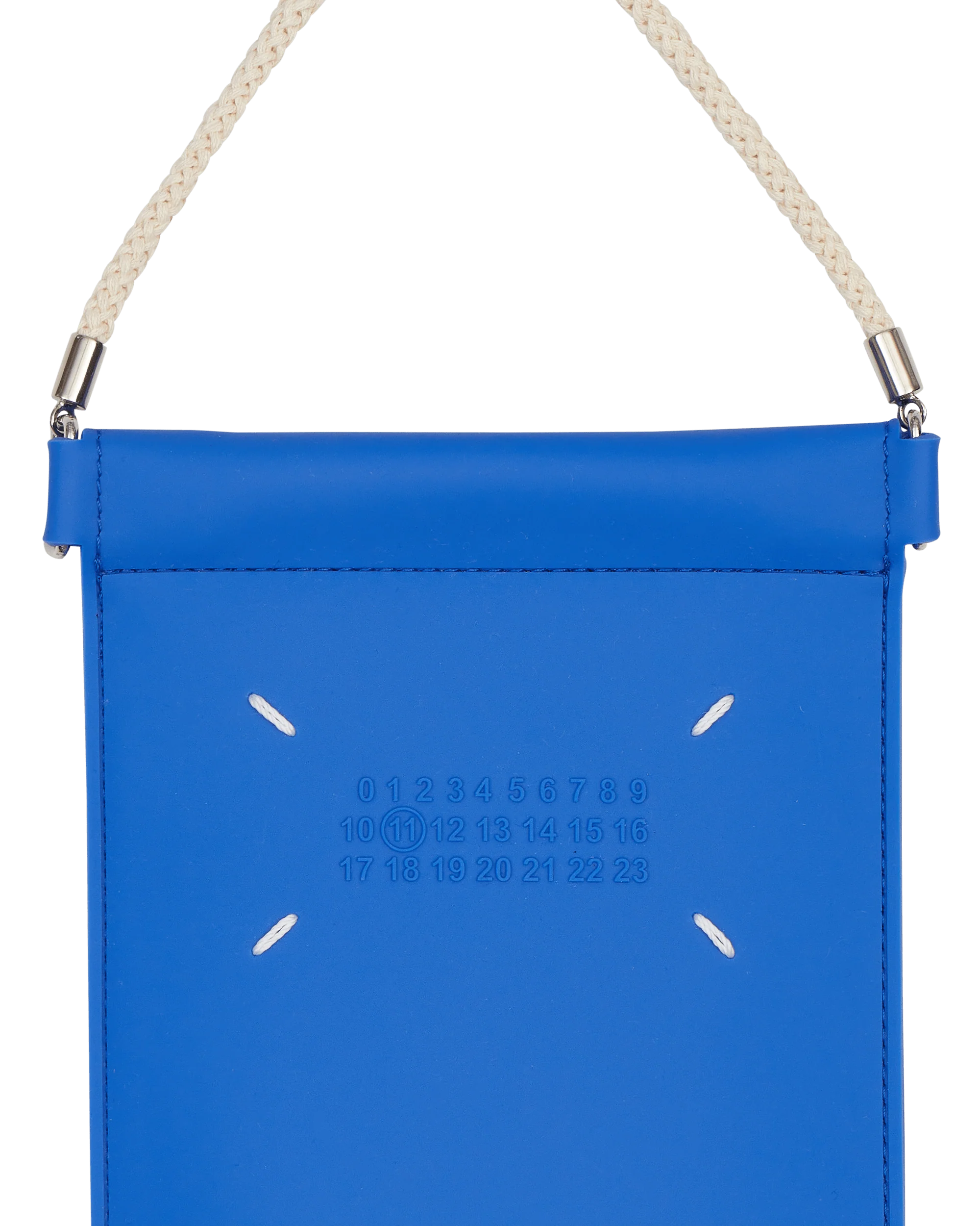 Rubber Leather Phone Case Blue - Image 4