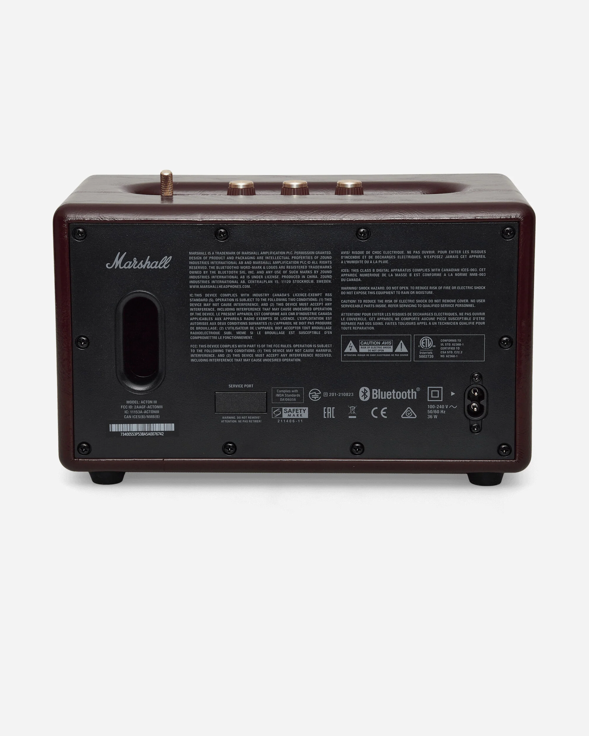 Acton III Speaker Burgundy - Image 4