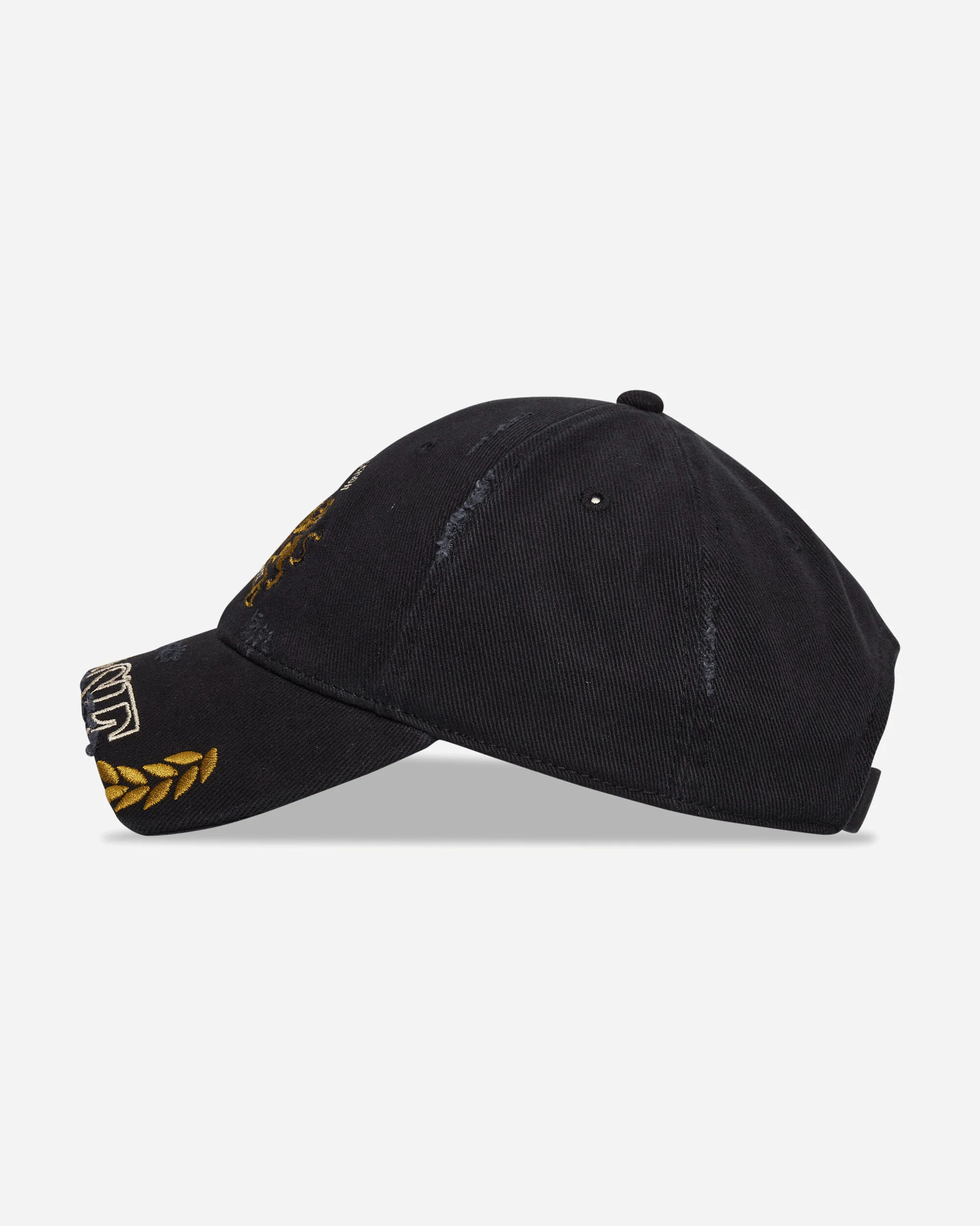 Cut Peak Cap Washed Black - Image 4