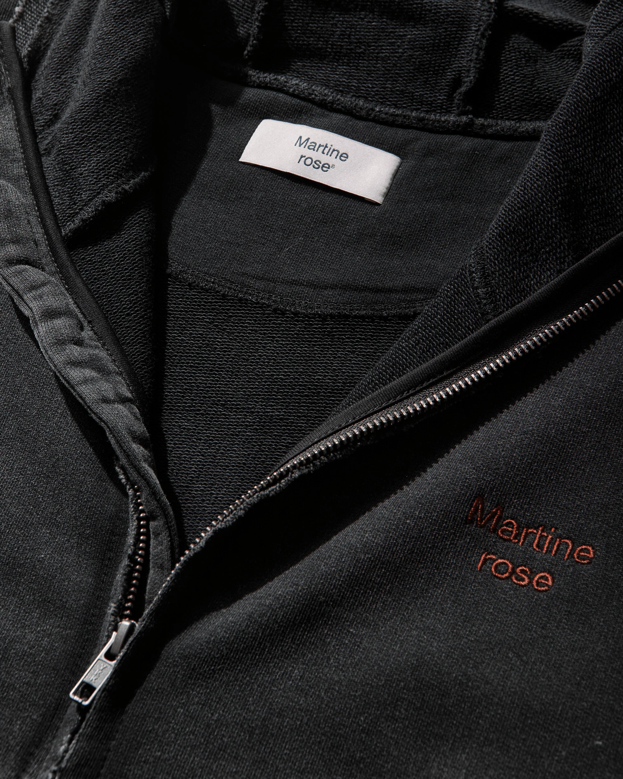 Hooded Zip Crew Black Washed - Image 4