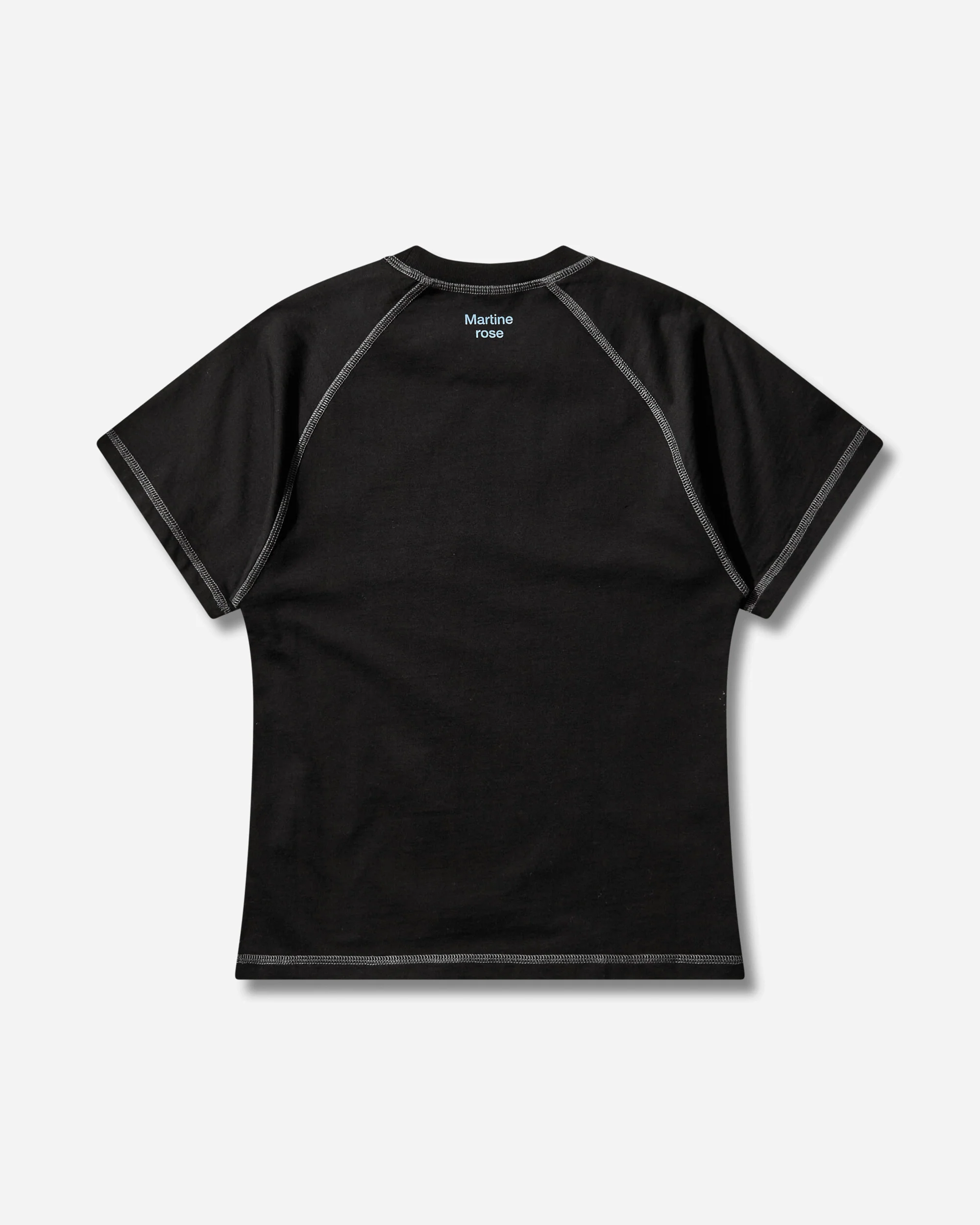 Raglan Shrunken T-Shirt Black - Image 2