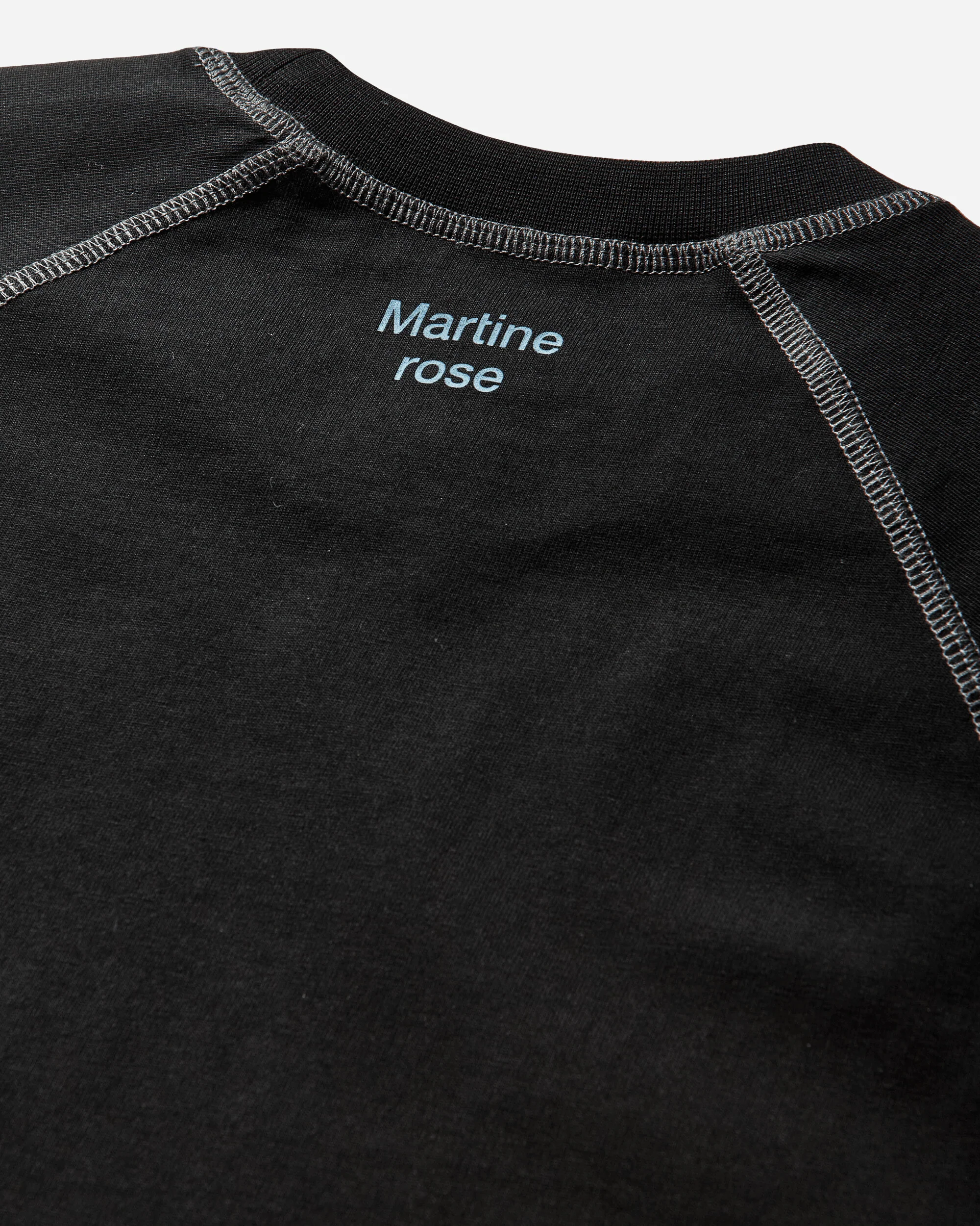 Raglan Shrunken T-Shirt Black - Image 4