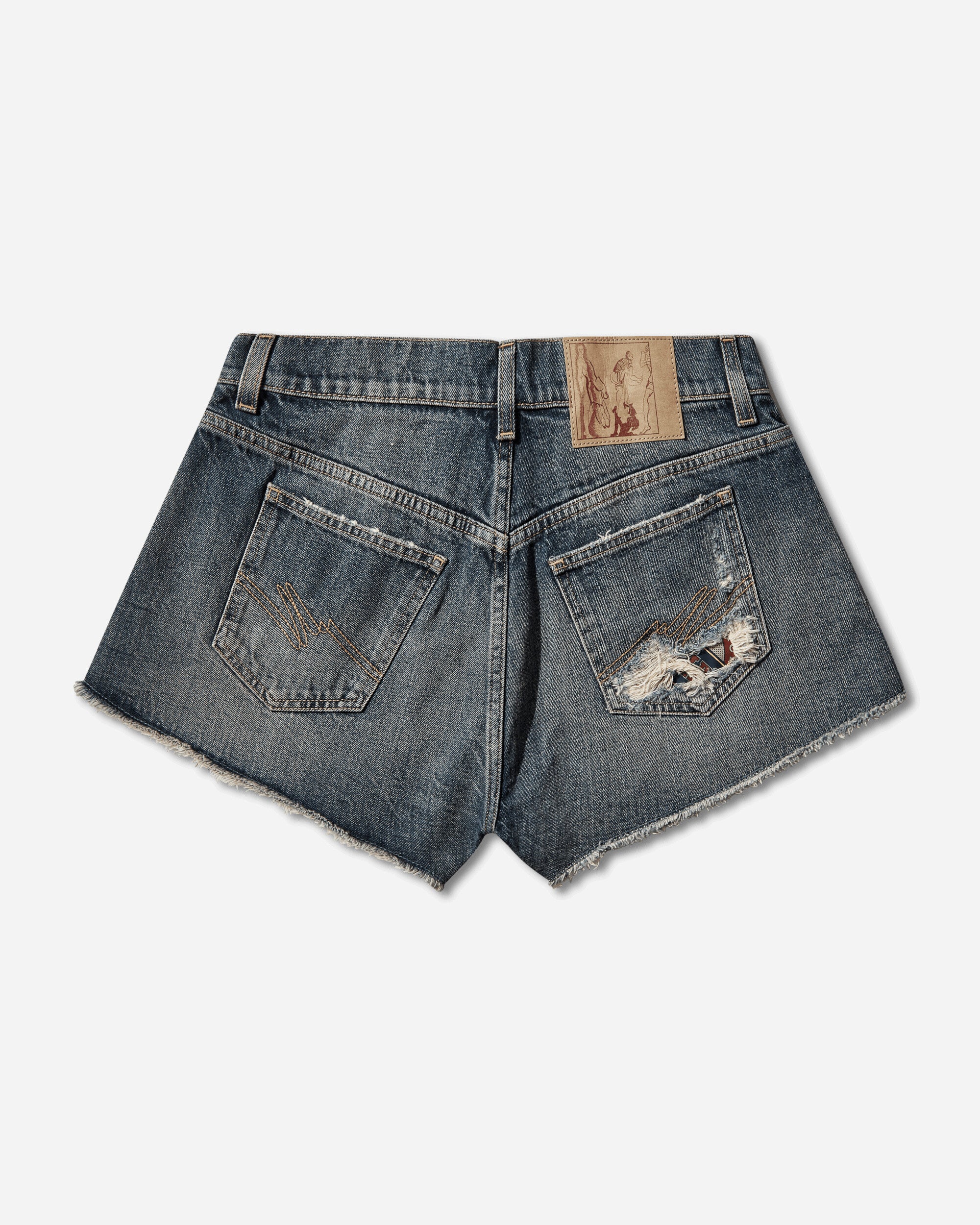 Short Shorts Blue Trucker Wash - Image 2
