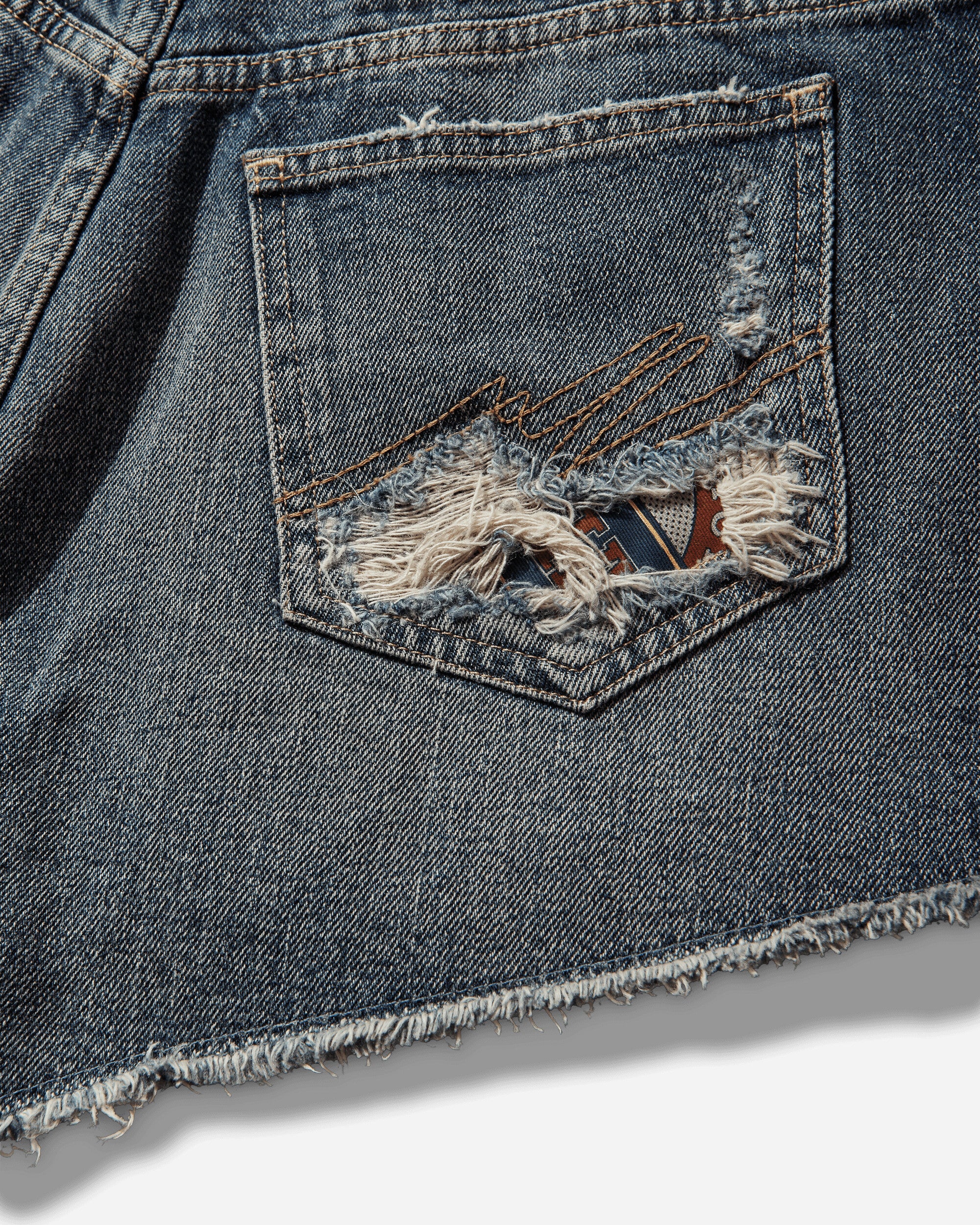 Short Shorts Blue Trucker Wash - Image 3