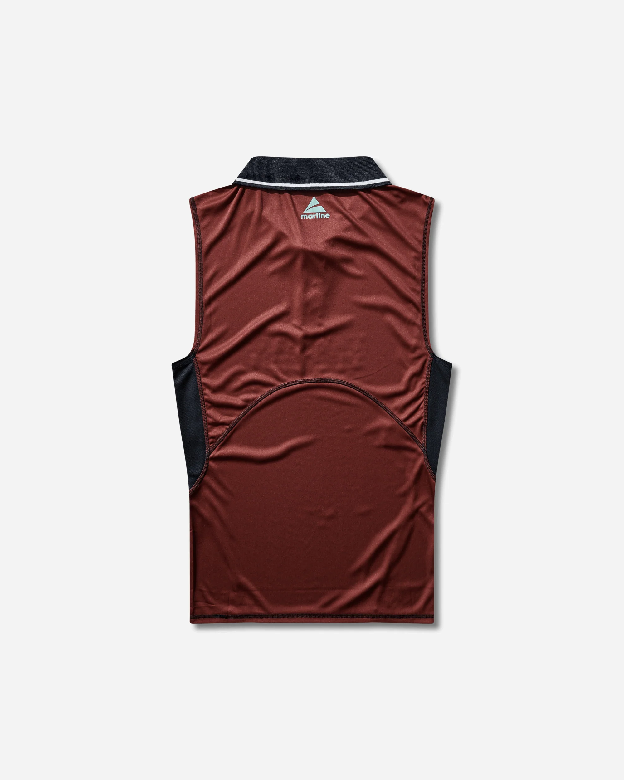 Shrunken Stretch Football Vest Red / Burgundy - Image 2