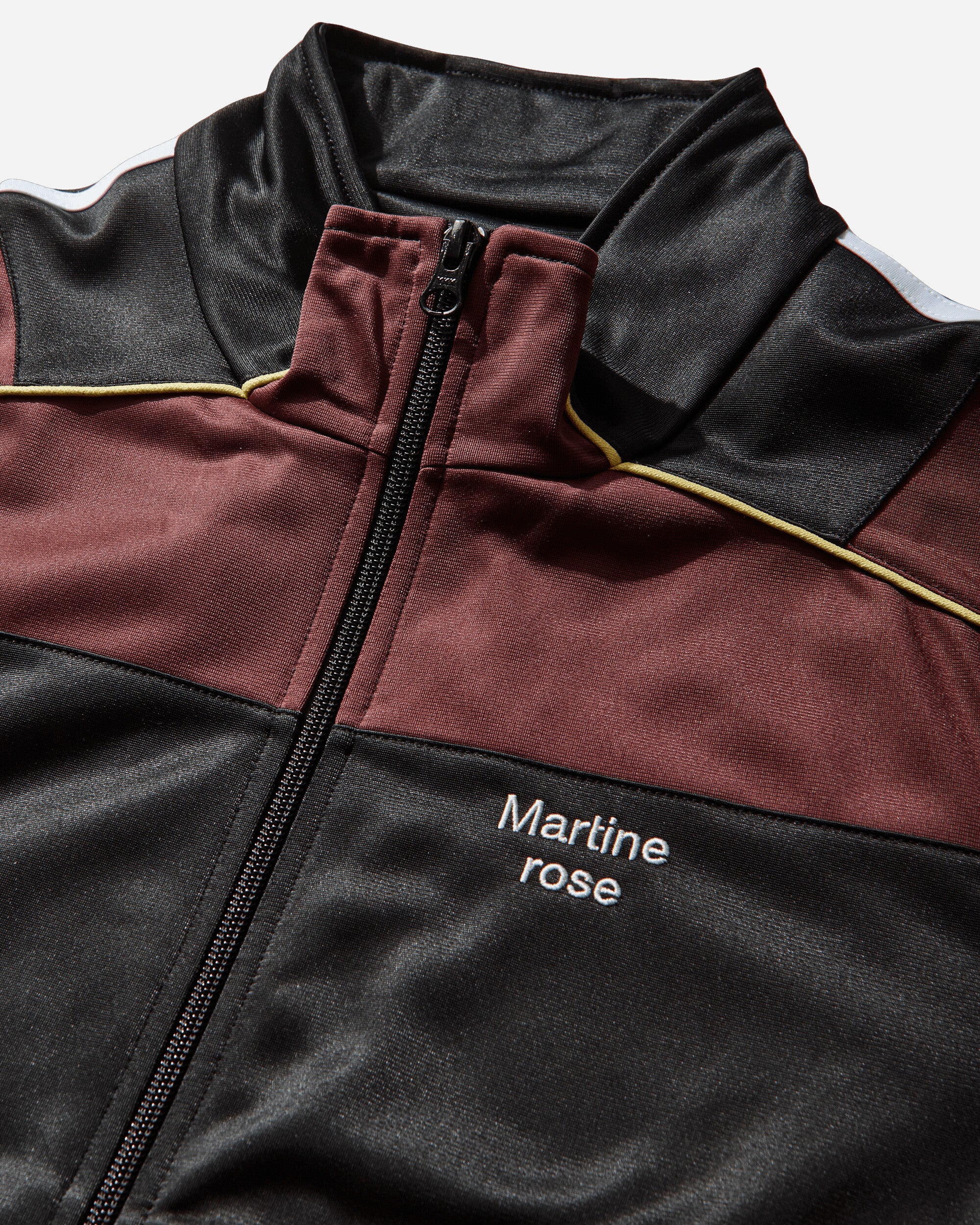 Shrunken Track Jacket Black / Burgundy - Image 4
