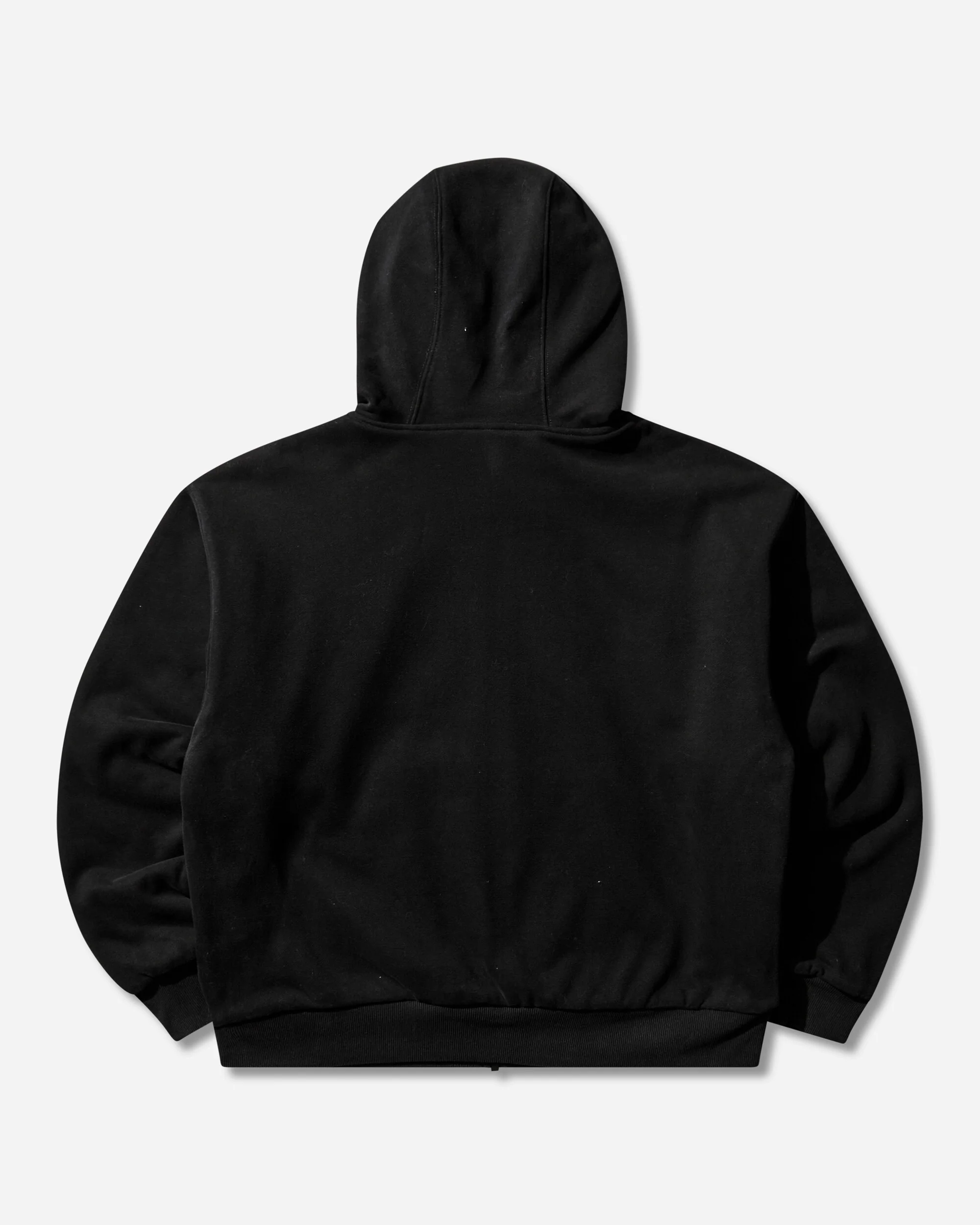 Men's Double Layer Zip Up Hoodie Black - Image 2