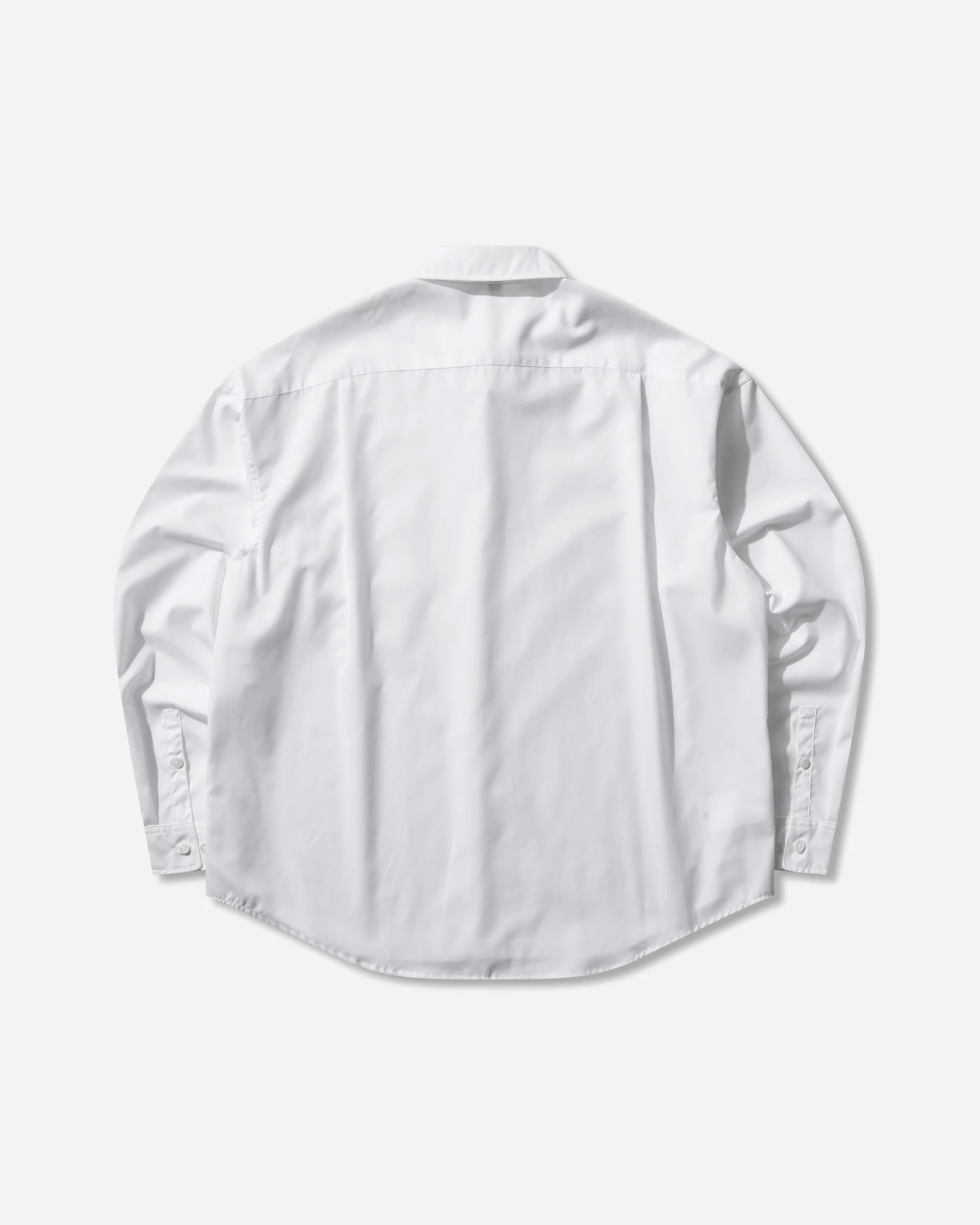 Men's Poplin Longsleeve Shirt White - Image 2