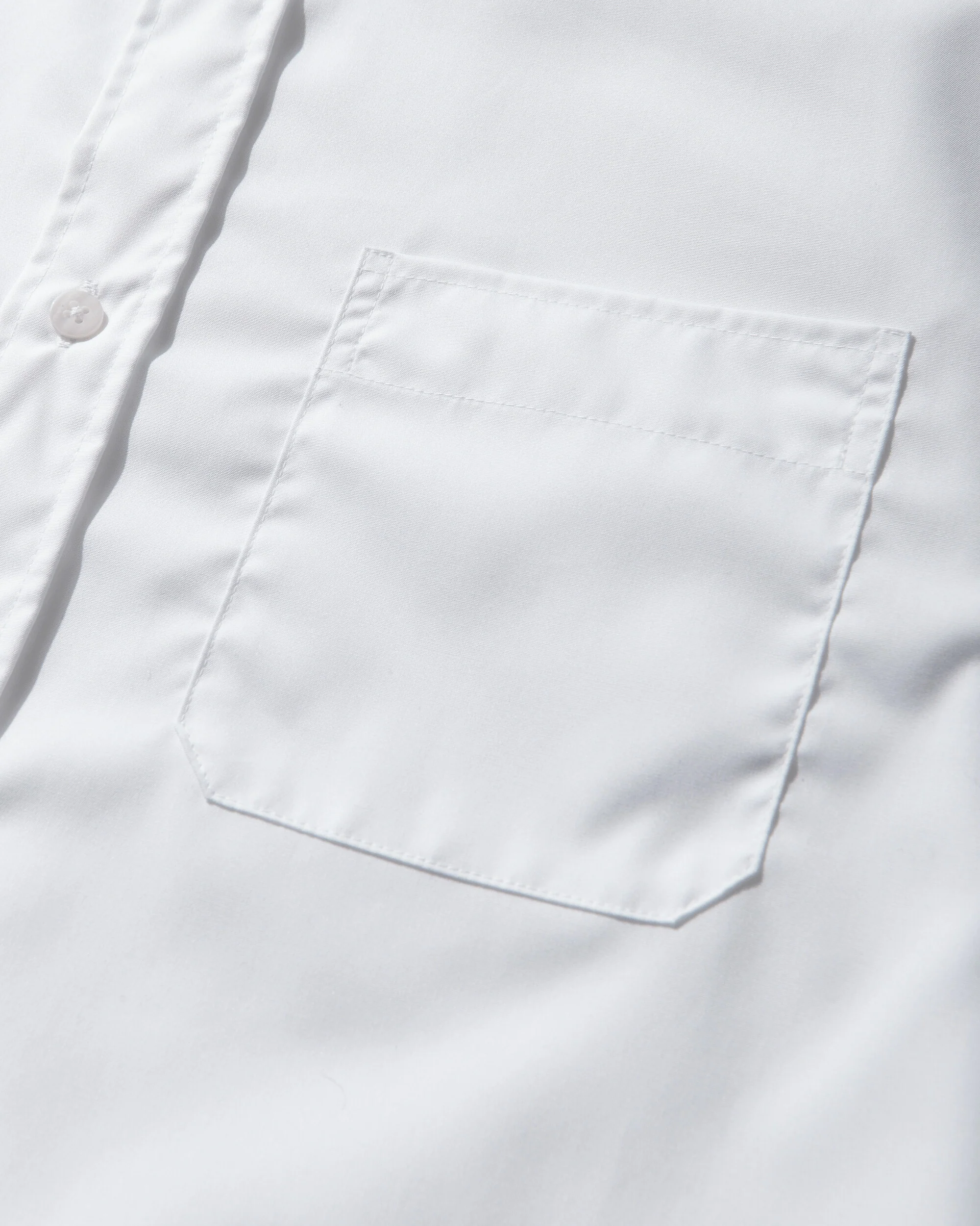 Men's Poplin Longsleeve Shirt White - Image 4