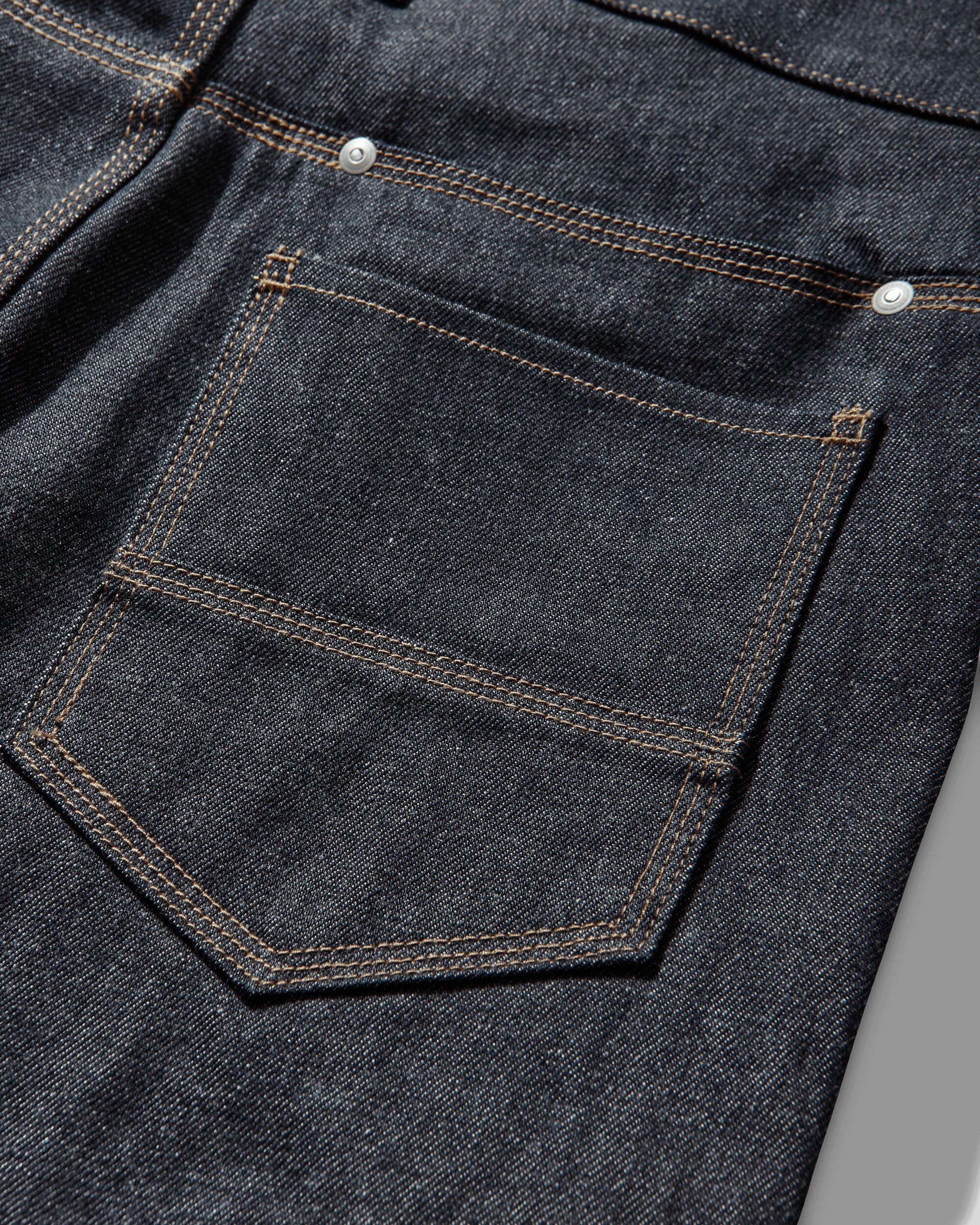 Men's Zip Cargo Jeans Raw Blue - Image 3