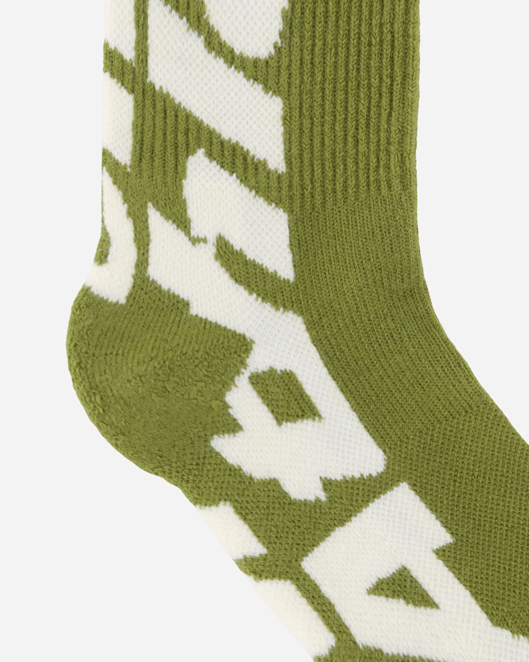 Inner Logo Socks Green / Off White - Image 4
