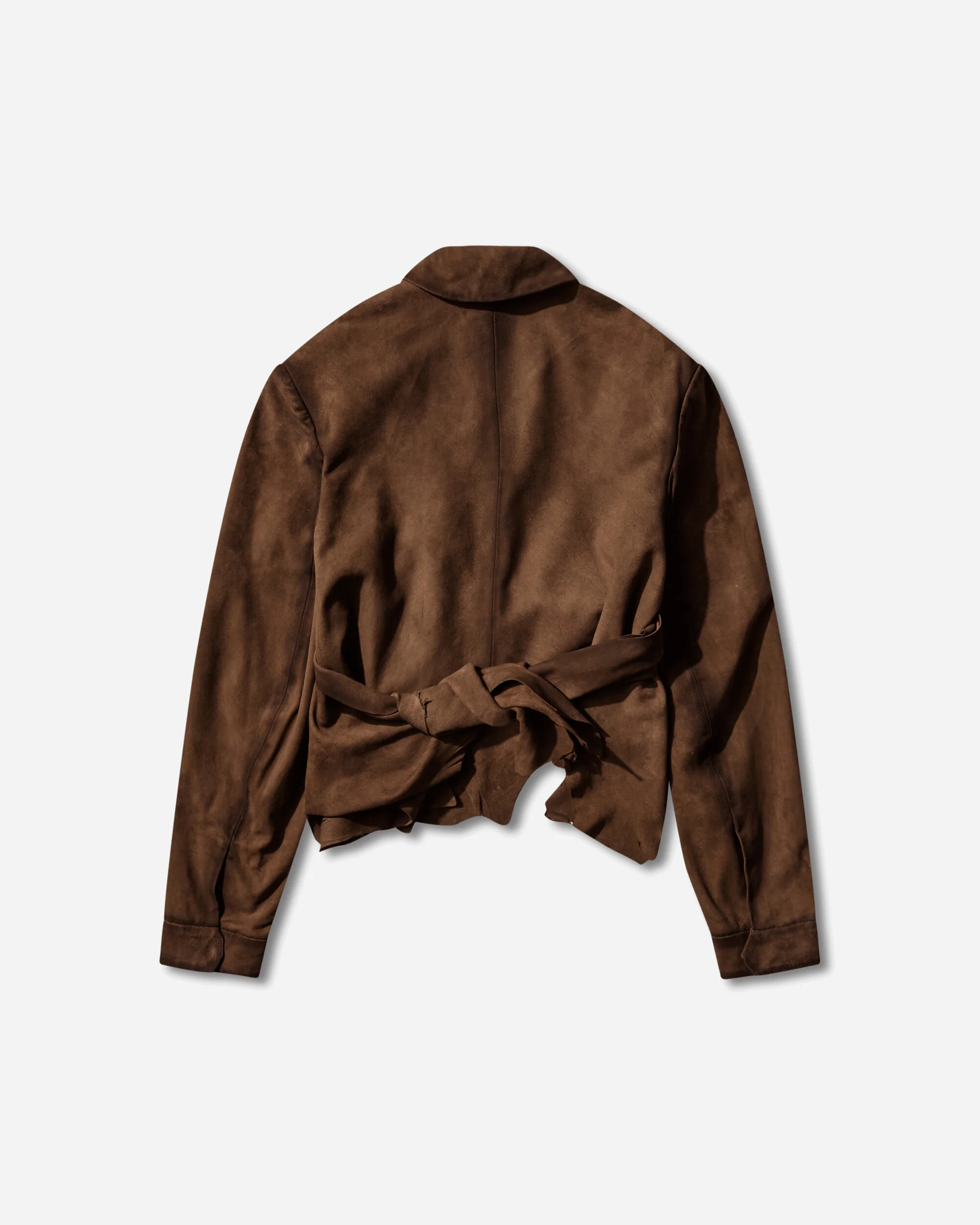 Women's Steph Wrapped Leather Jacket Tan - Image 2