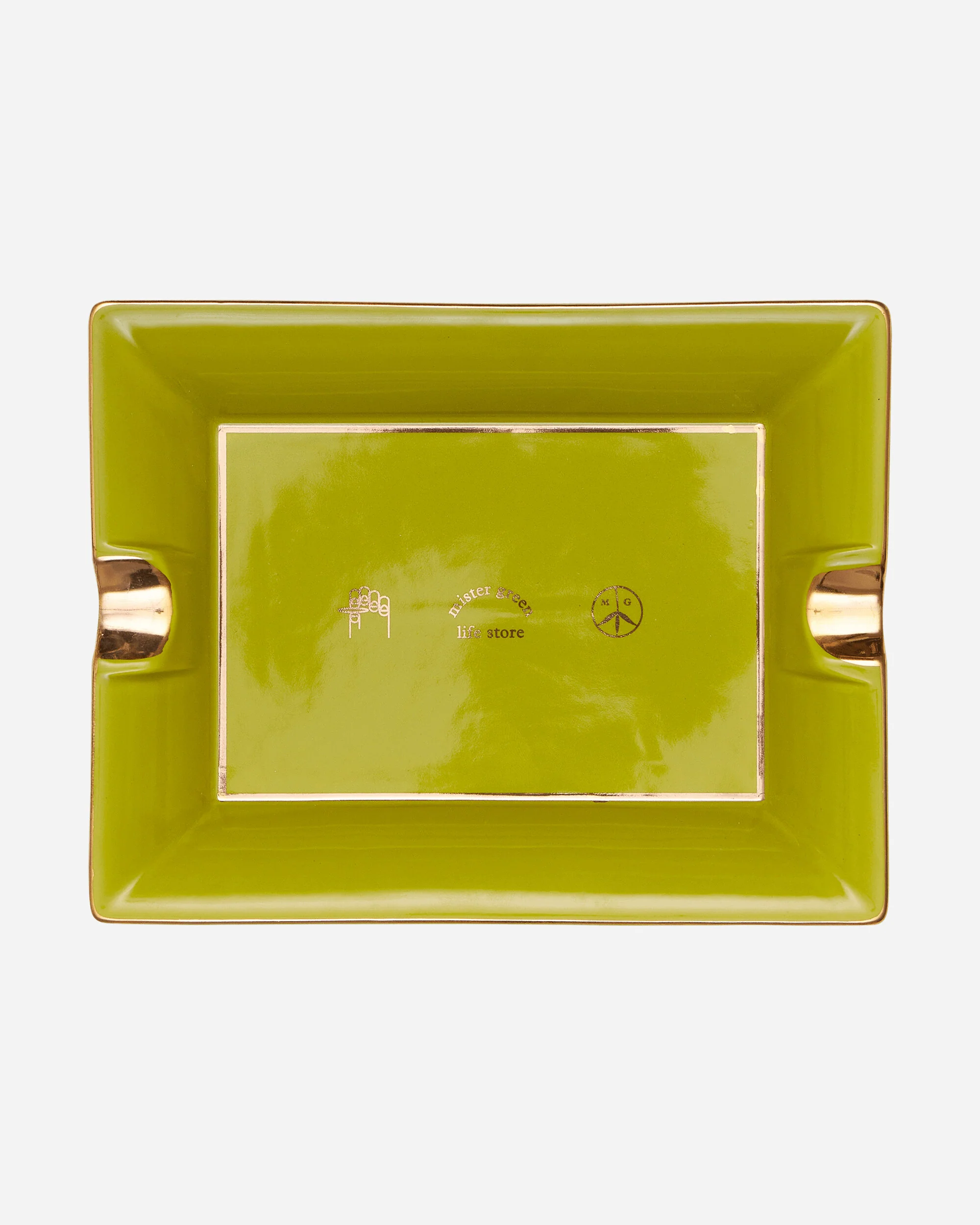 Ceramic Logo Ashtray Green - Image 3