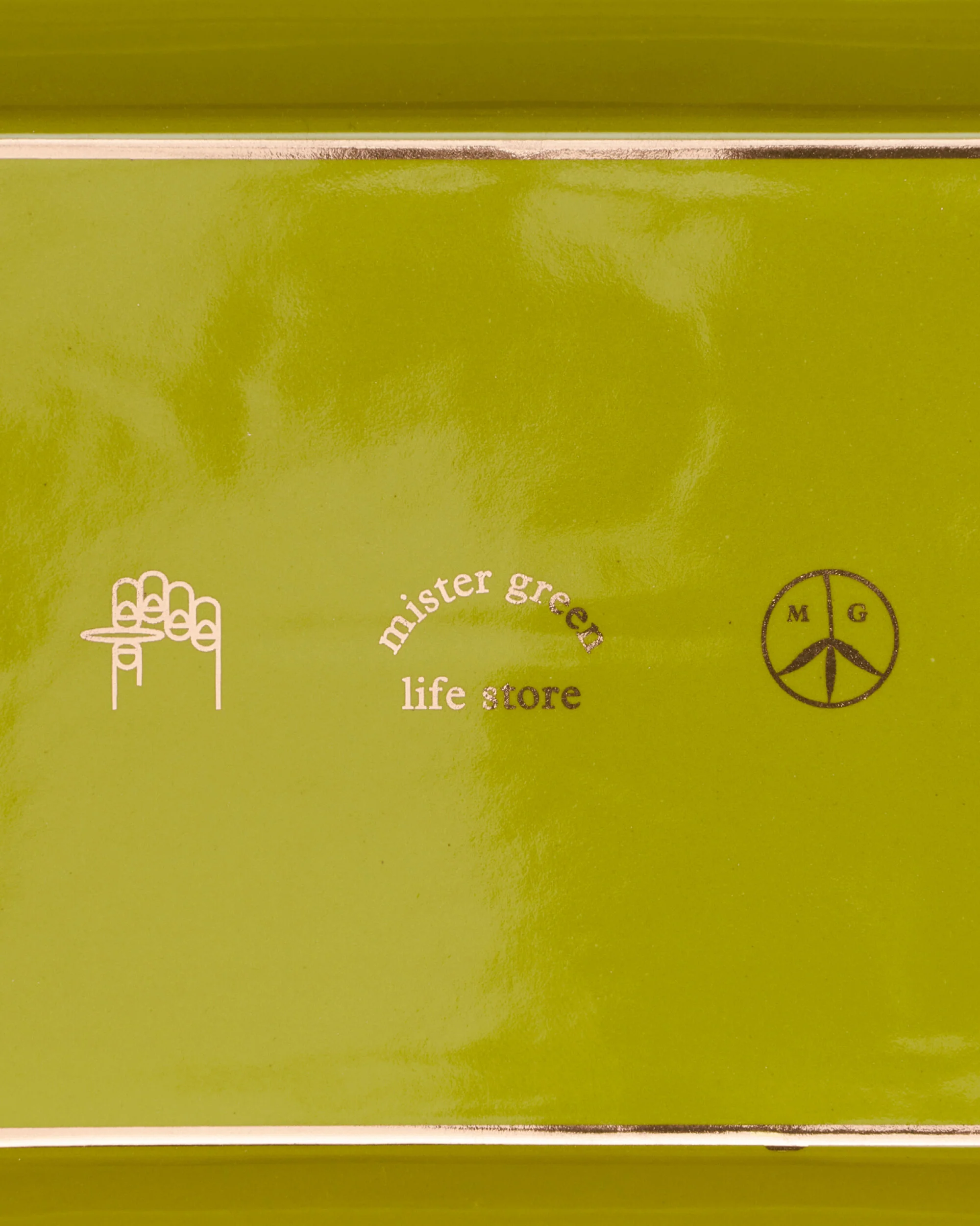 Ceramic Logo Ashtray Green - Image 5