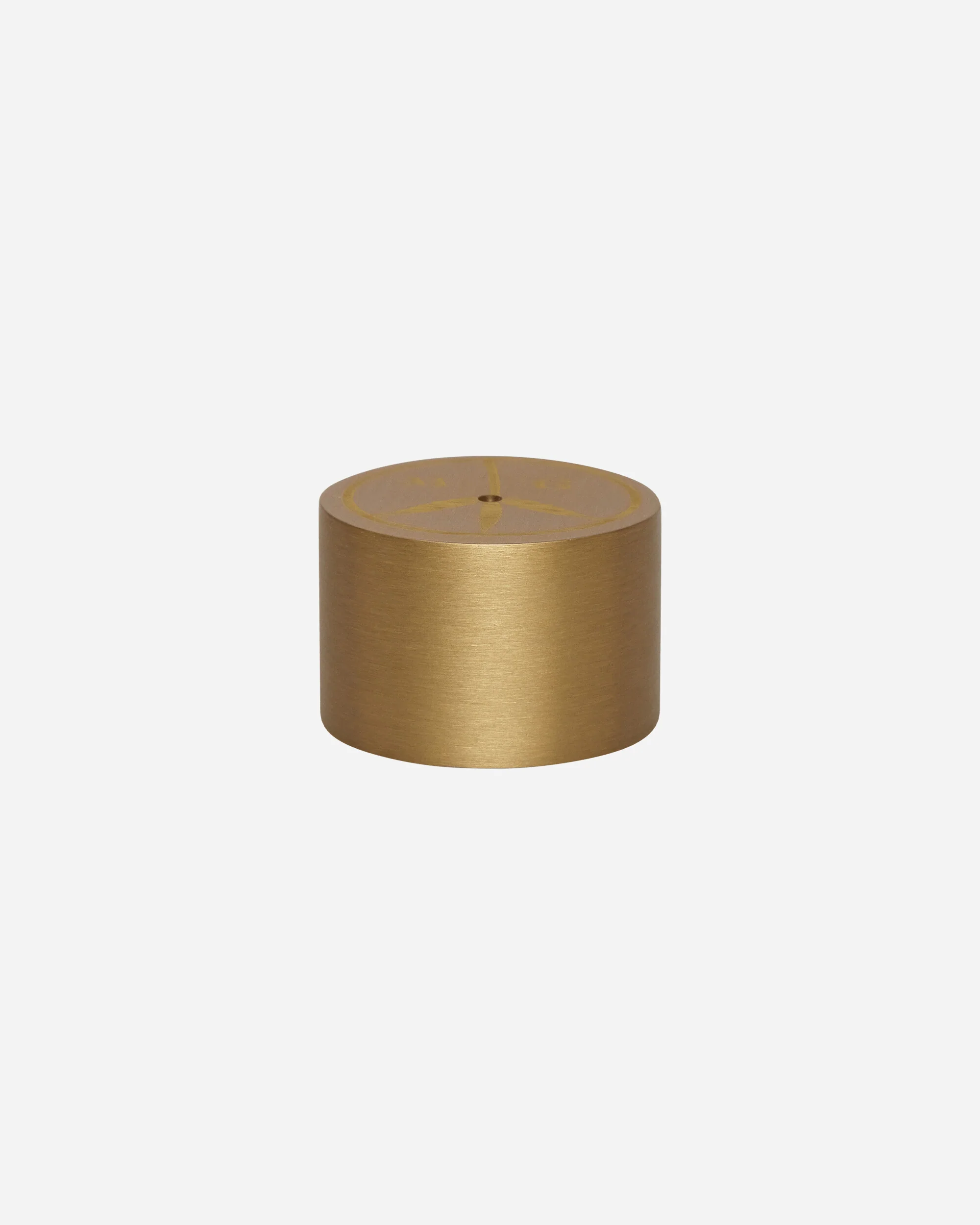 Peace Logo Cylinder Burner Brass - Image 2