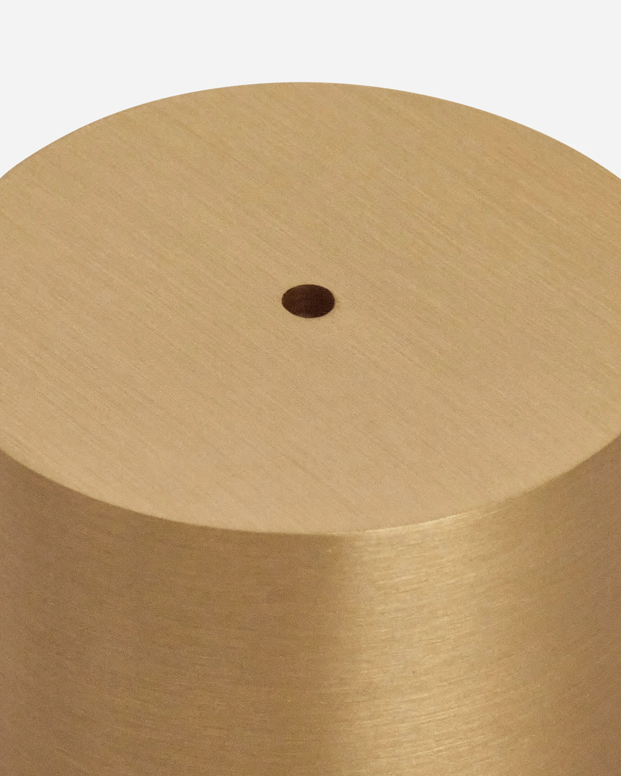 Peace Logo Cylinder Burner Brass - Image 3
