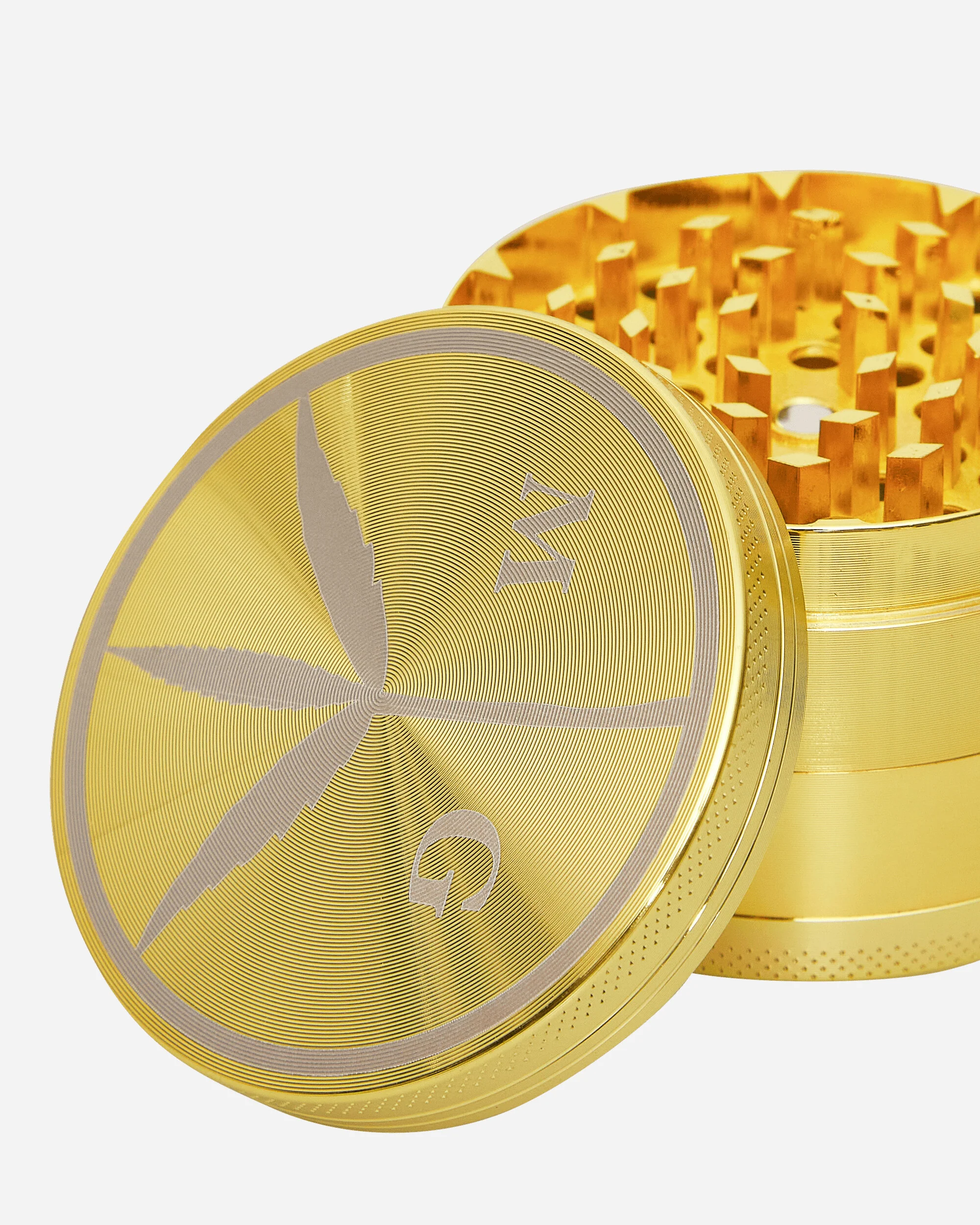 Peace Logo Grinder Gold - Image 5