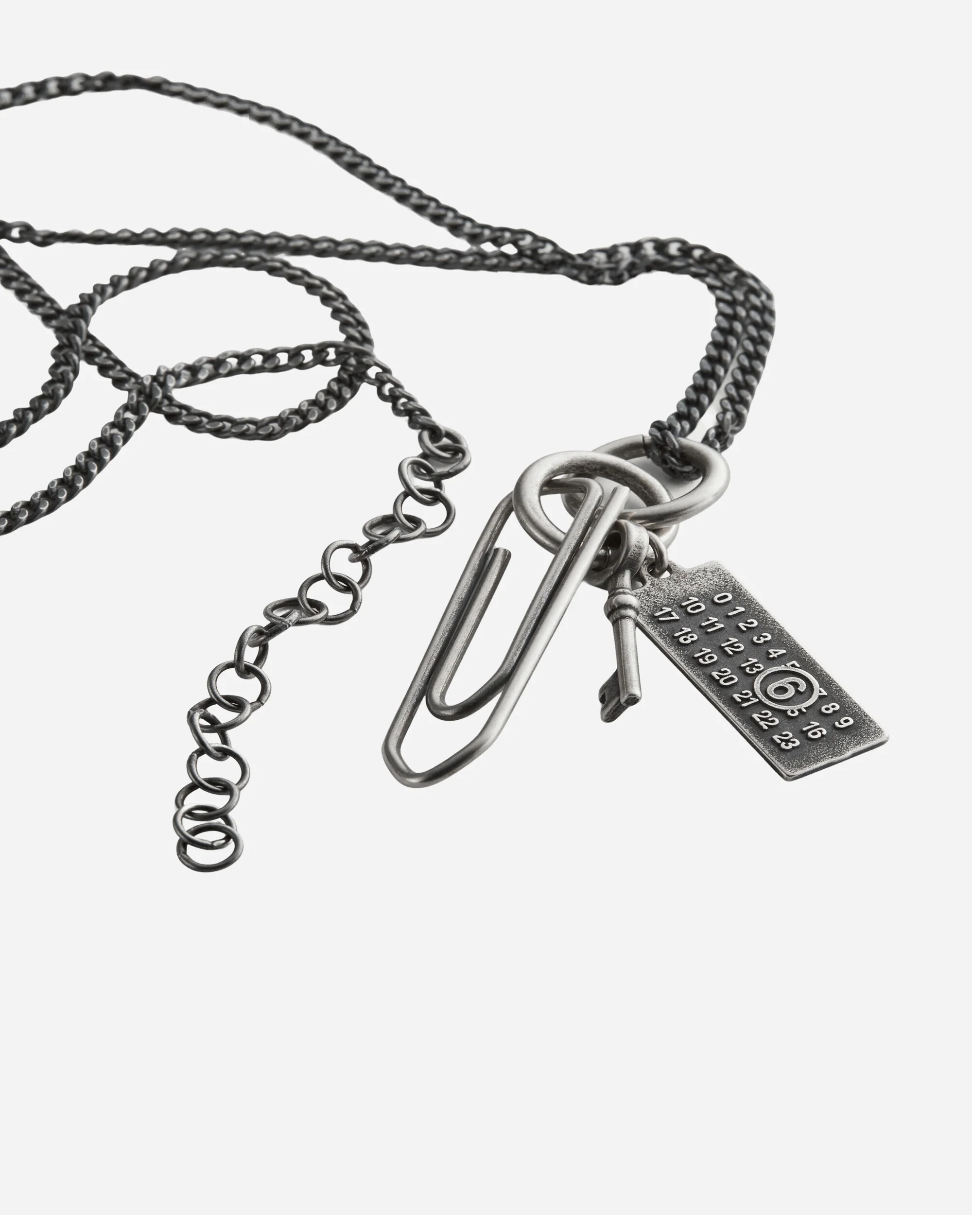Paperclip Chain Necklace Silver - Image 2