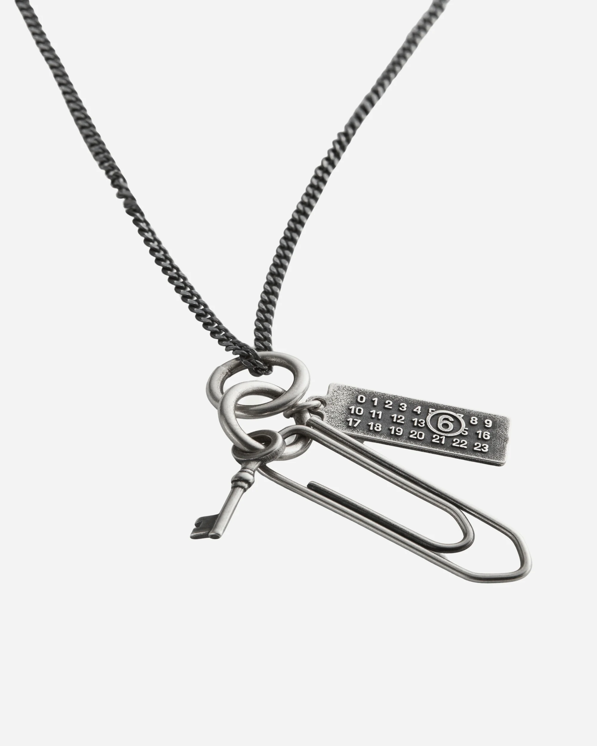 Paperclip Chain Necklace Silver - Image 3