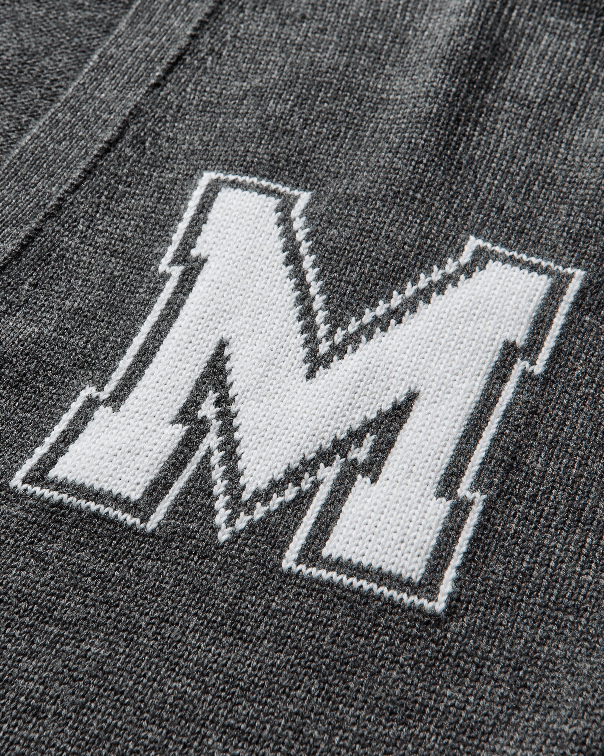Men's Two-in-One Knit Cardigan Dark Grey Melange - Image 4