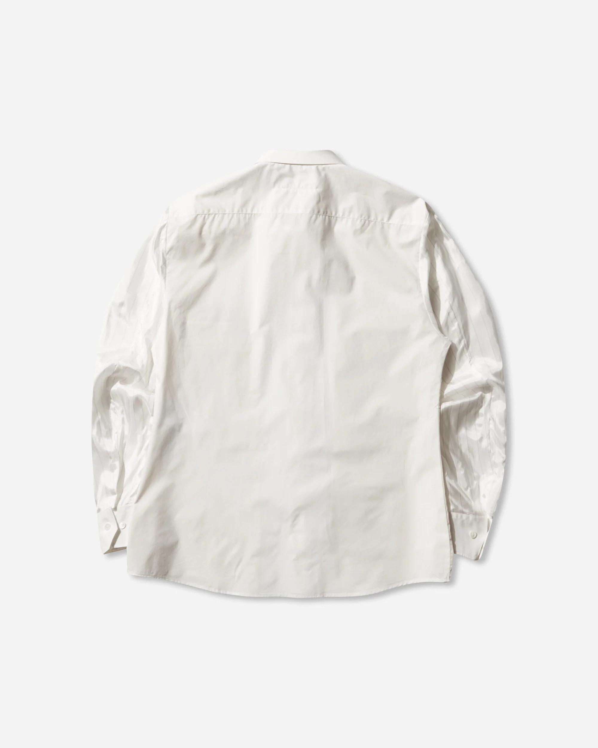 Men's Label Patch Poplin Shirt White - Image 2