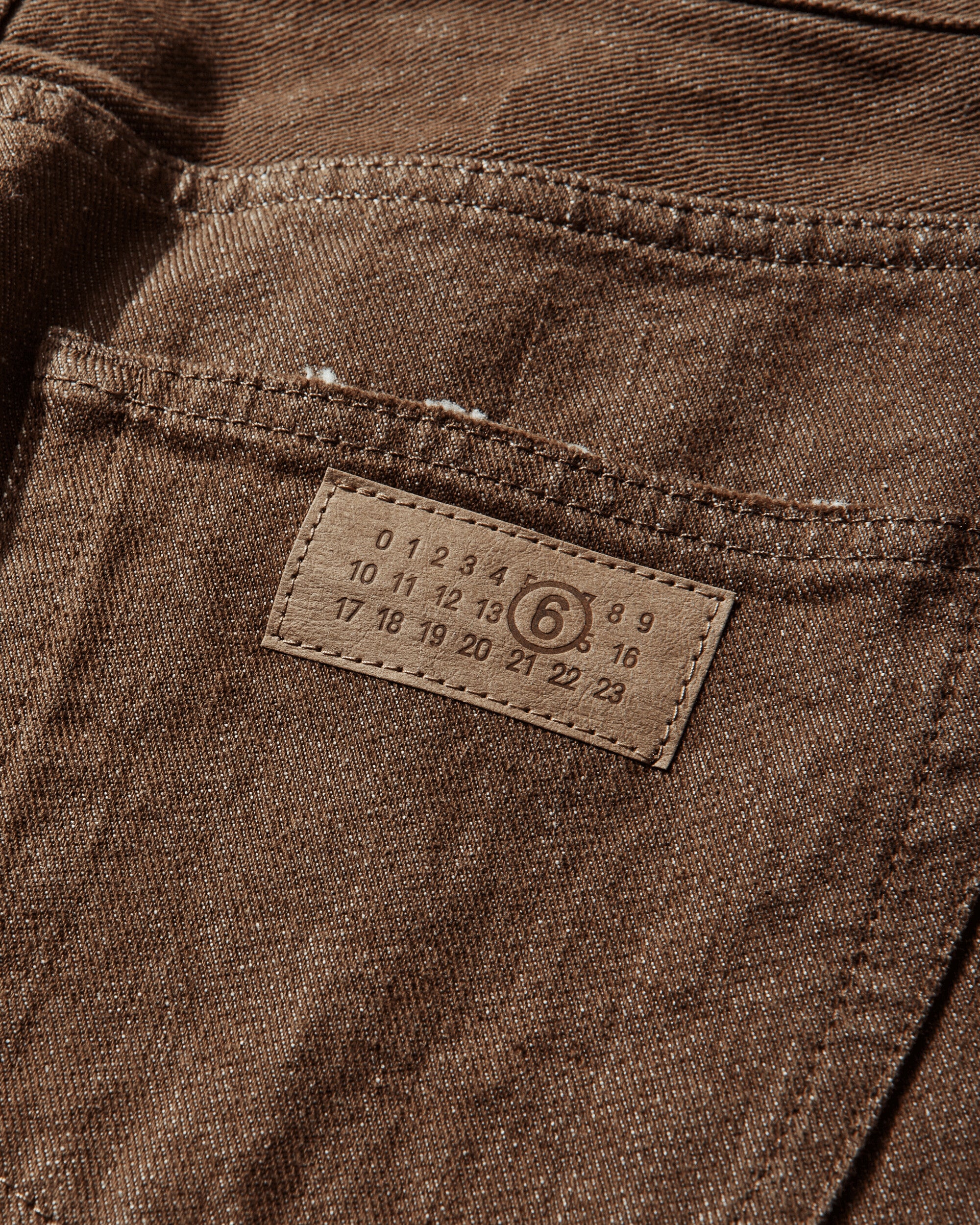 Men's Cotton Canvas Jeans Brown - Image 3
