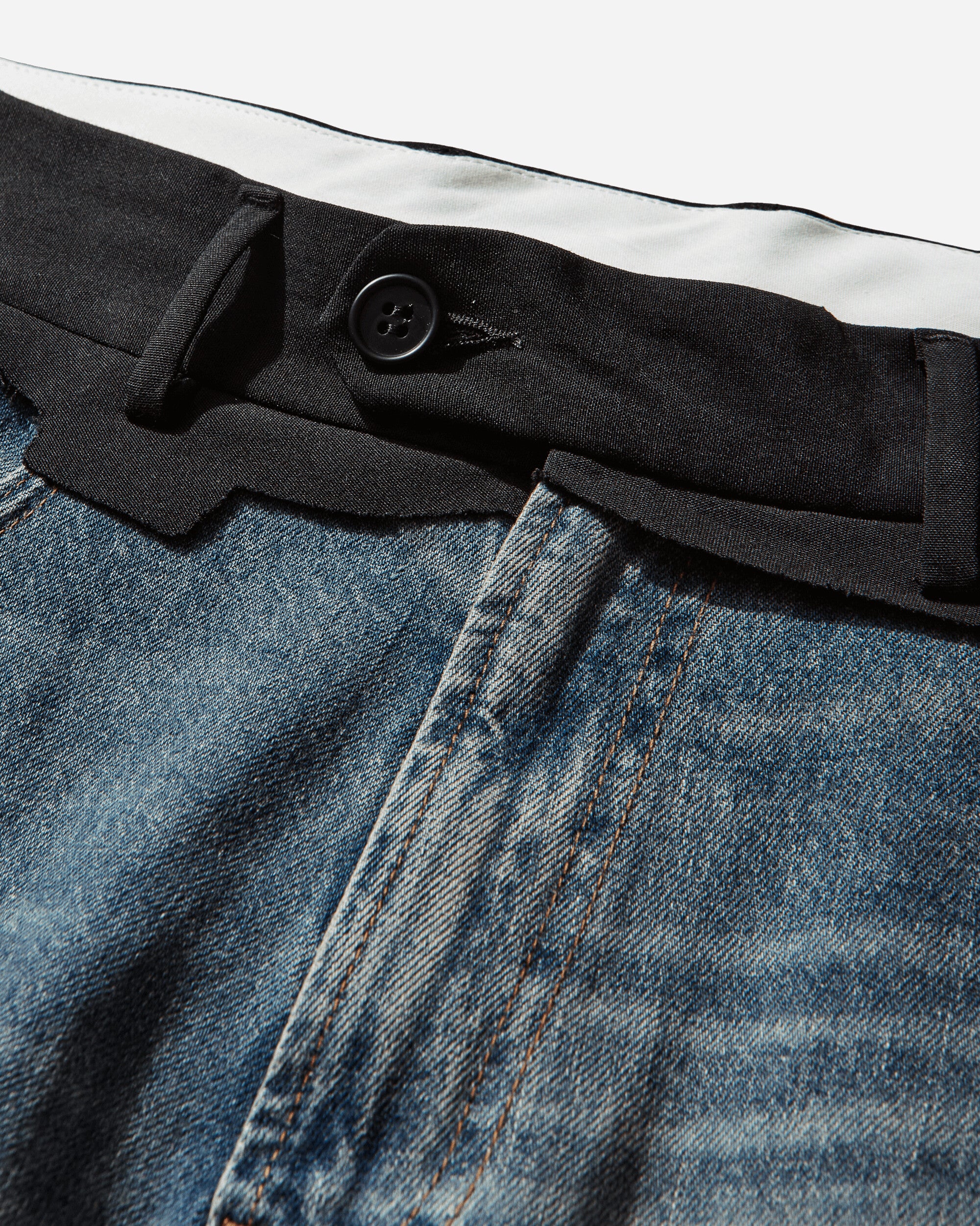 Men's Replaced Waist Jeans Blue - Image 3
