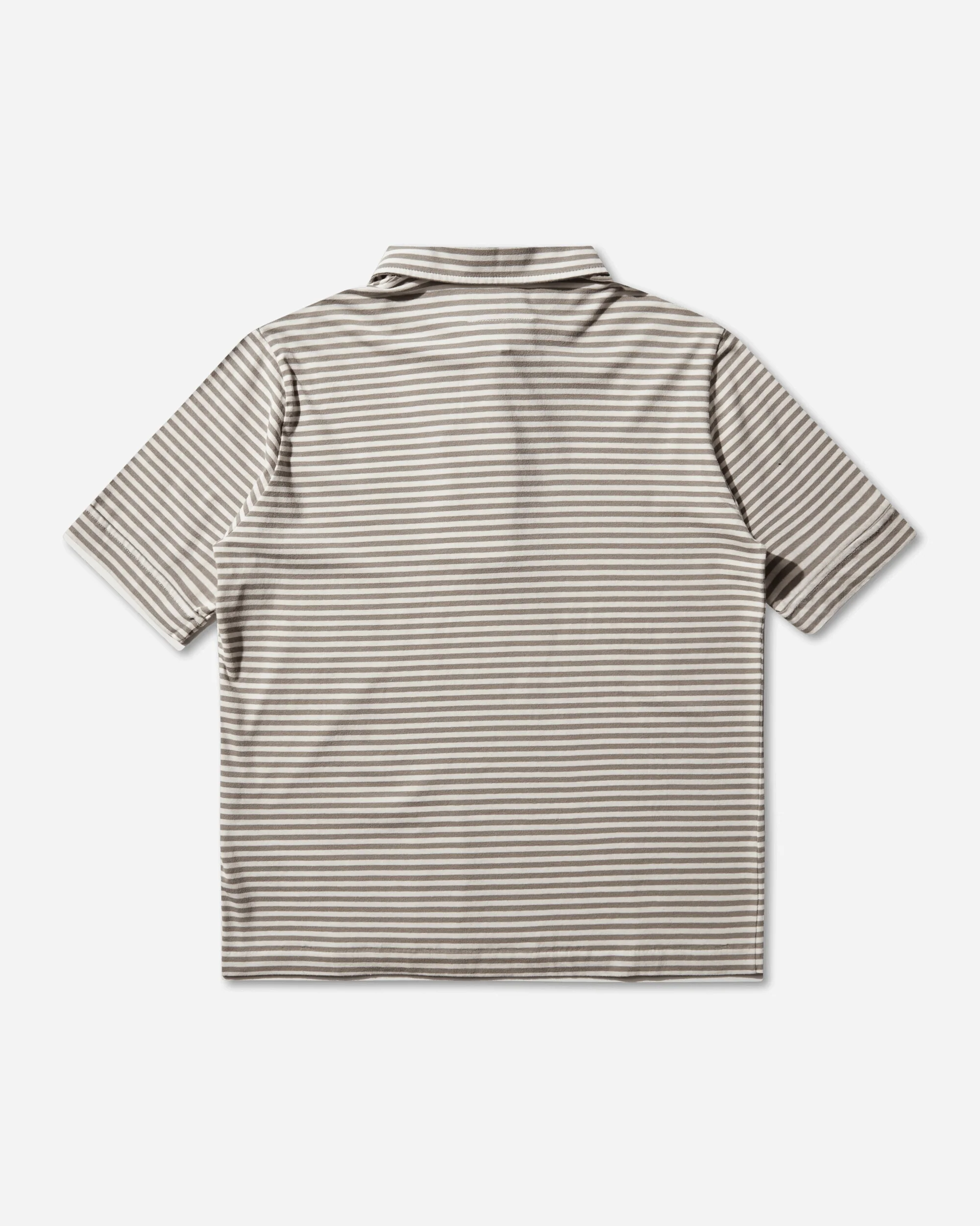 Men's Striped Polo Shirt Beige / Off White - Image 2