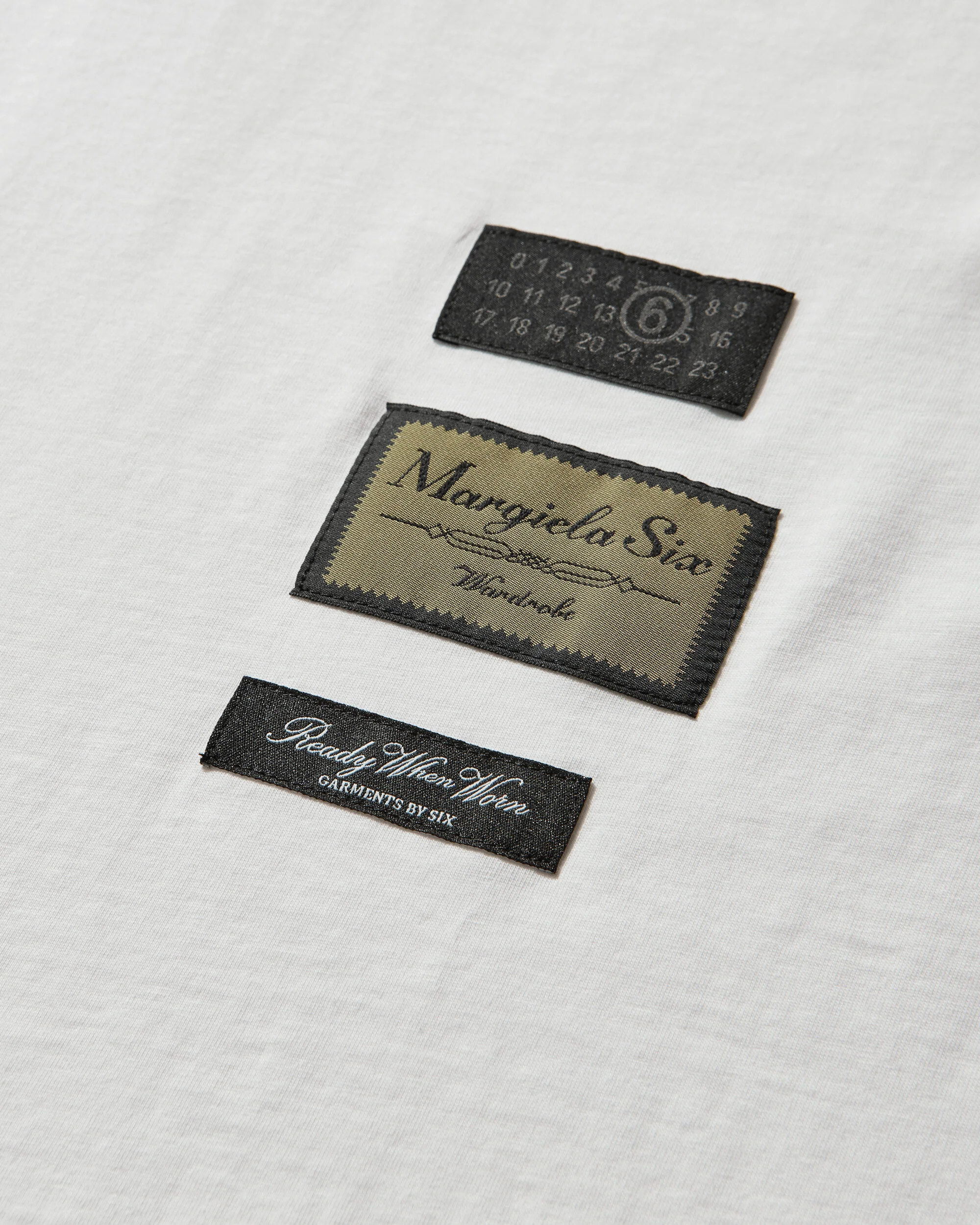 Men's Label Patch T-Shirt White - Image 3