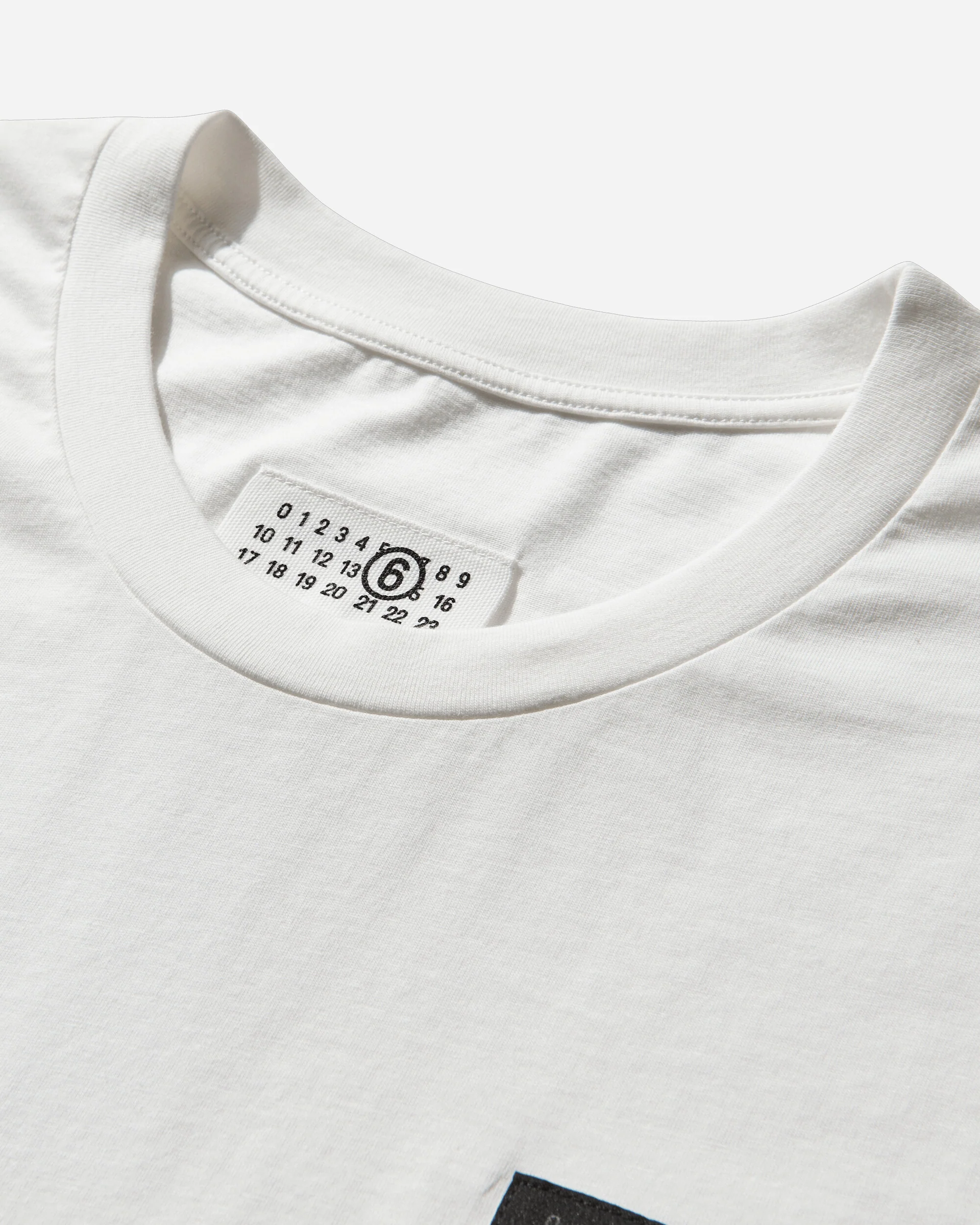 Men's Label Patch T-Shirt White - Image 4