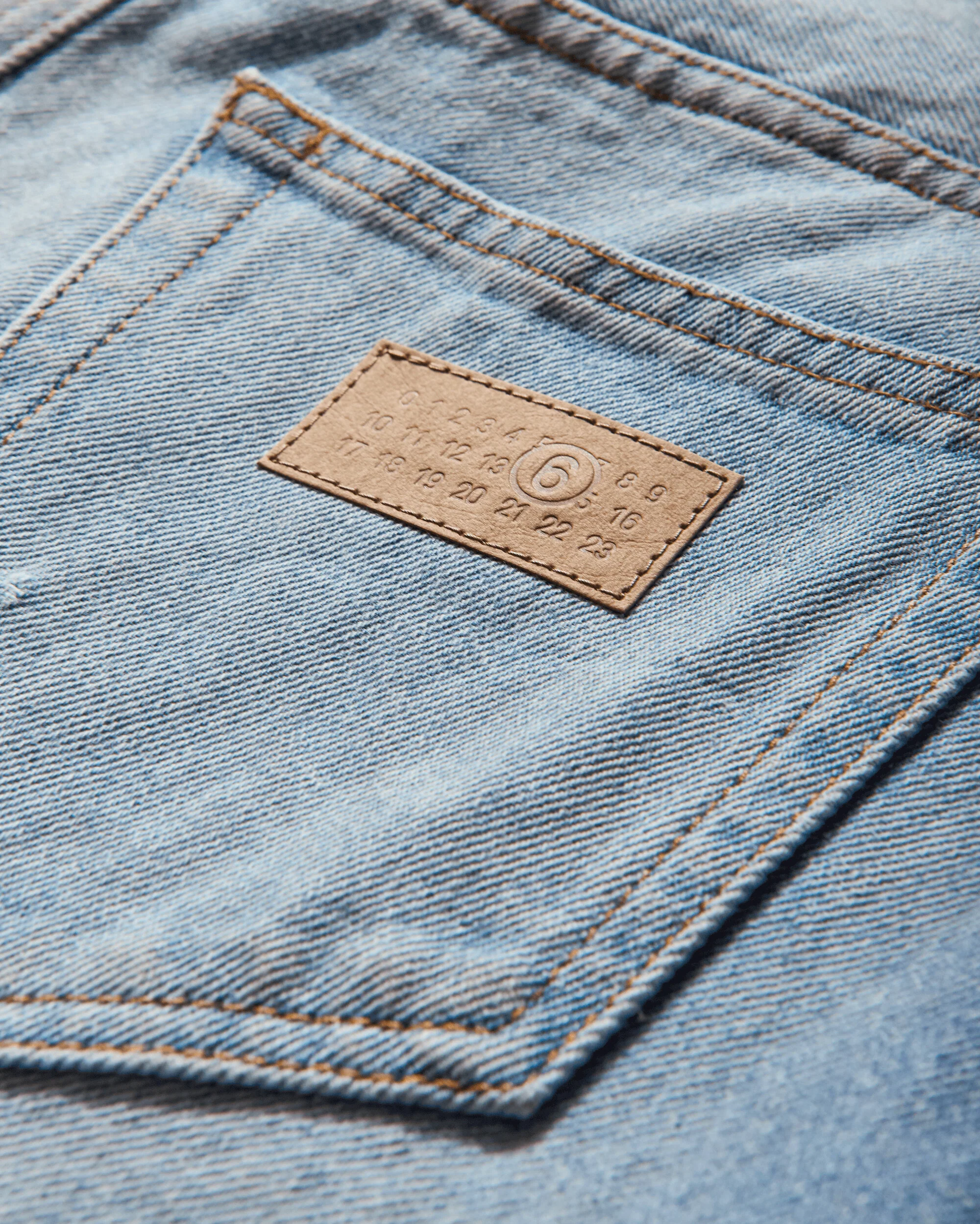 Women's Distressed Denim Skirt Blue - Image 3