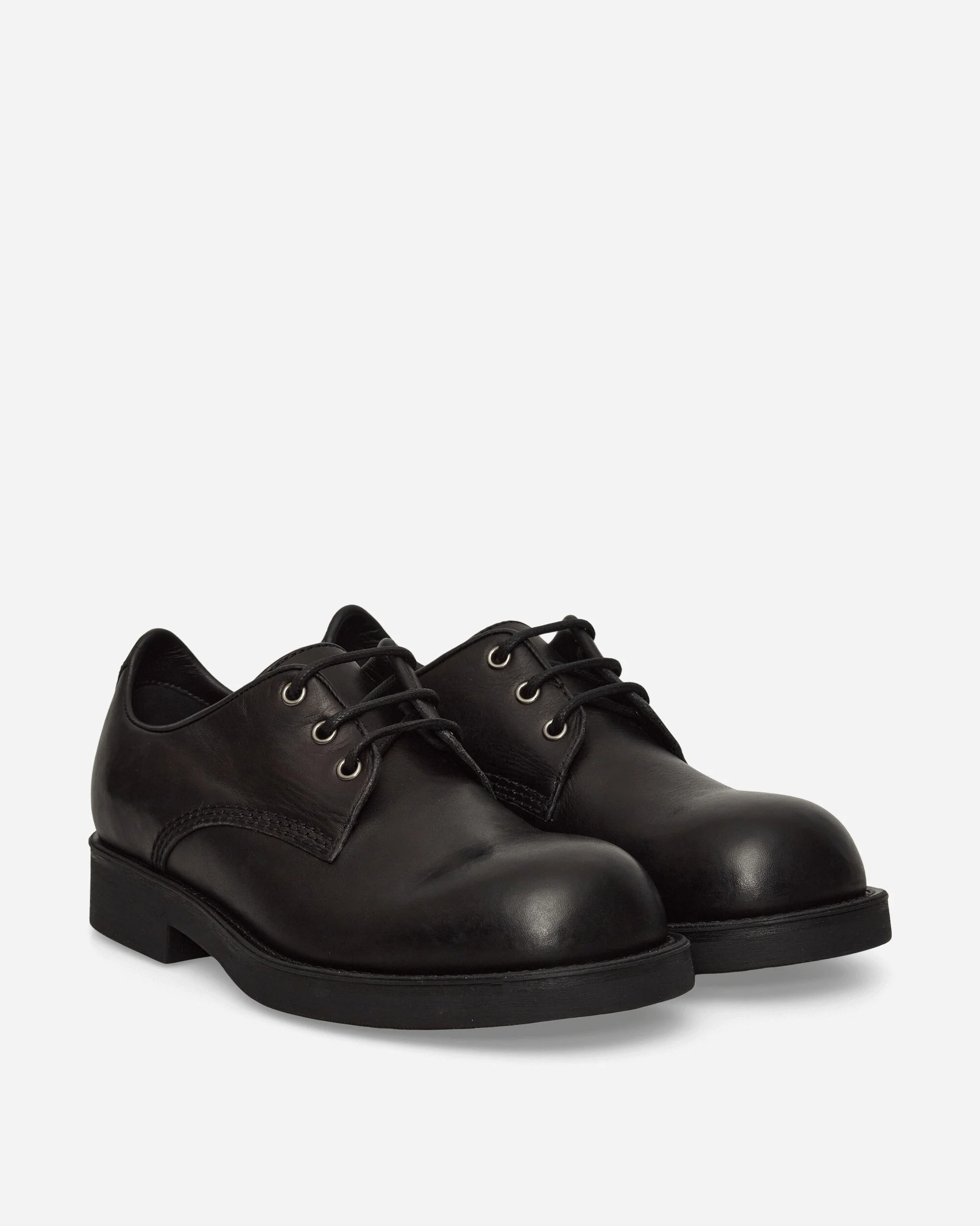 Leather Derby Shoes Black - Image 2