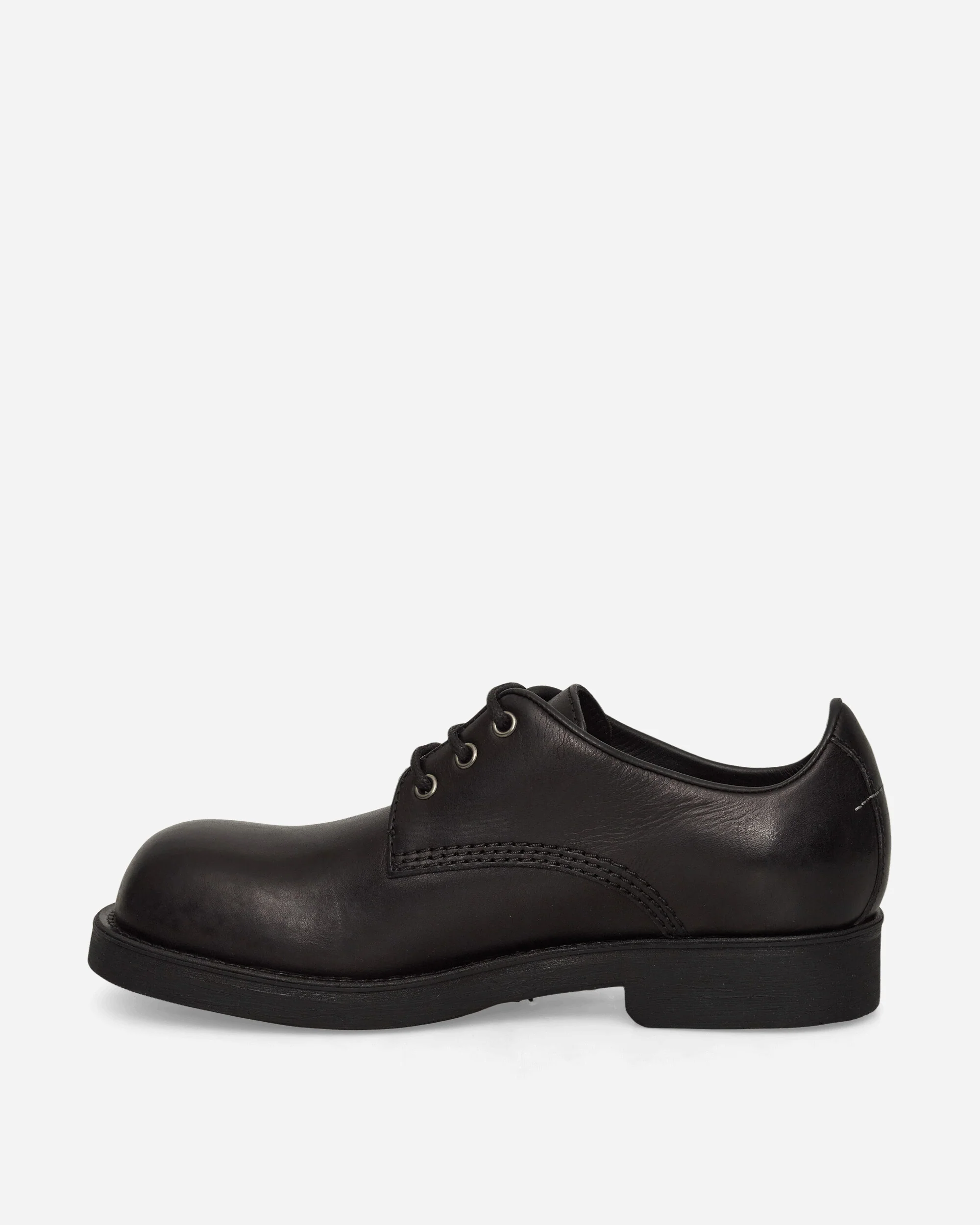 Leather Derby Shoes Black - Image 3