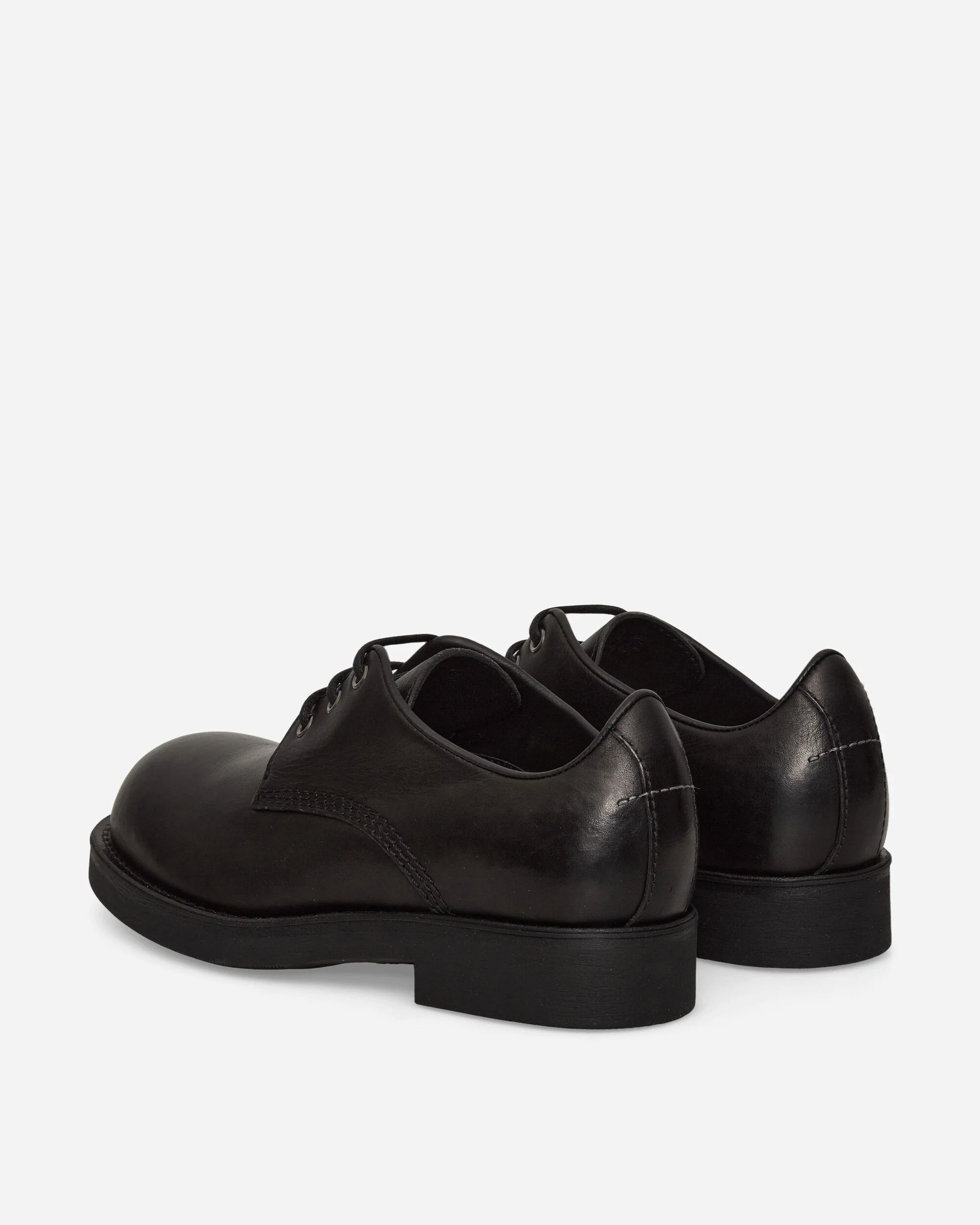 Leather Derby Shoes Black - Image 4