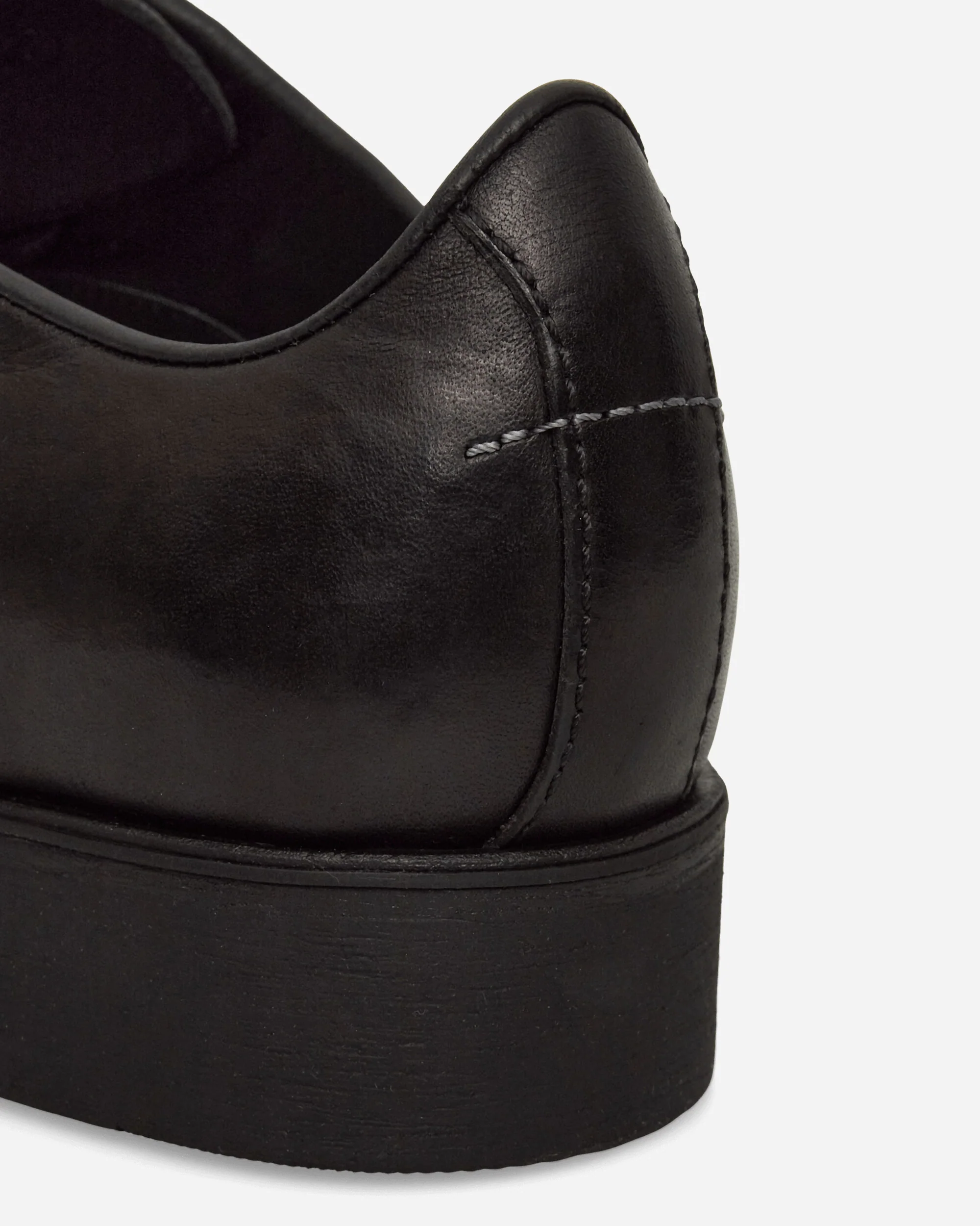 Leather Derby Shoes Black - Image 6