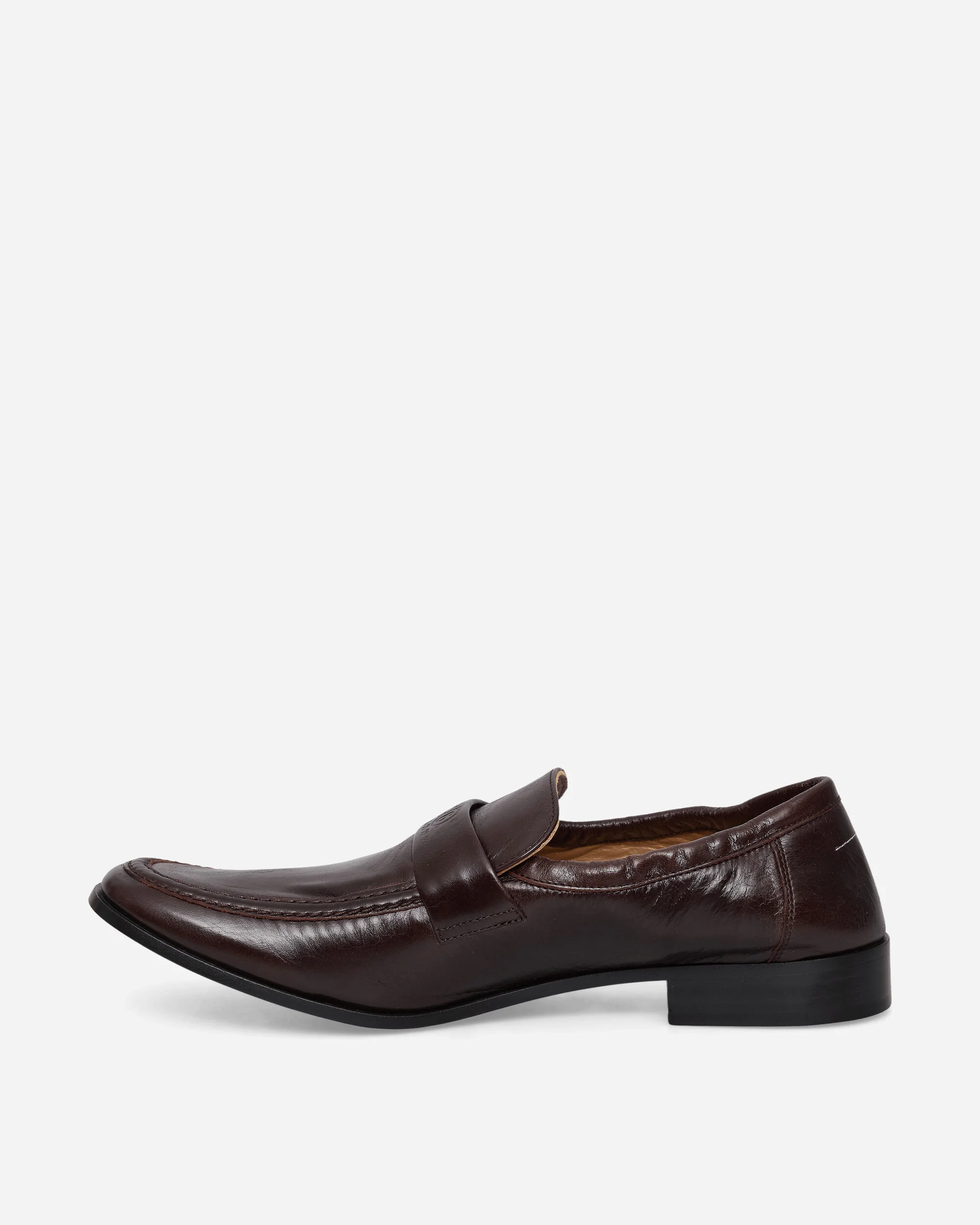 Men's Swing-Toe Leather Loafers Brown - Image 3