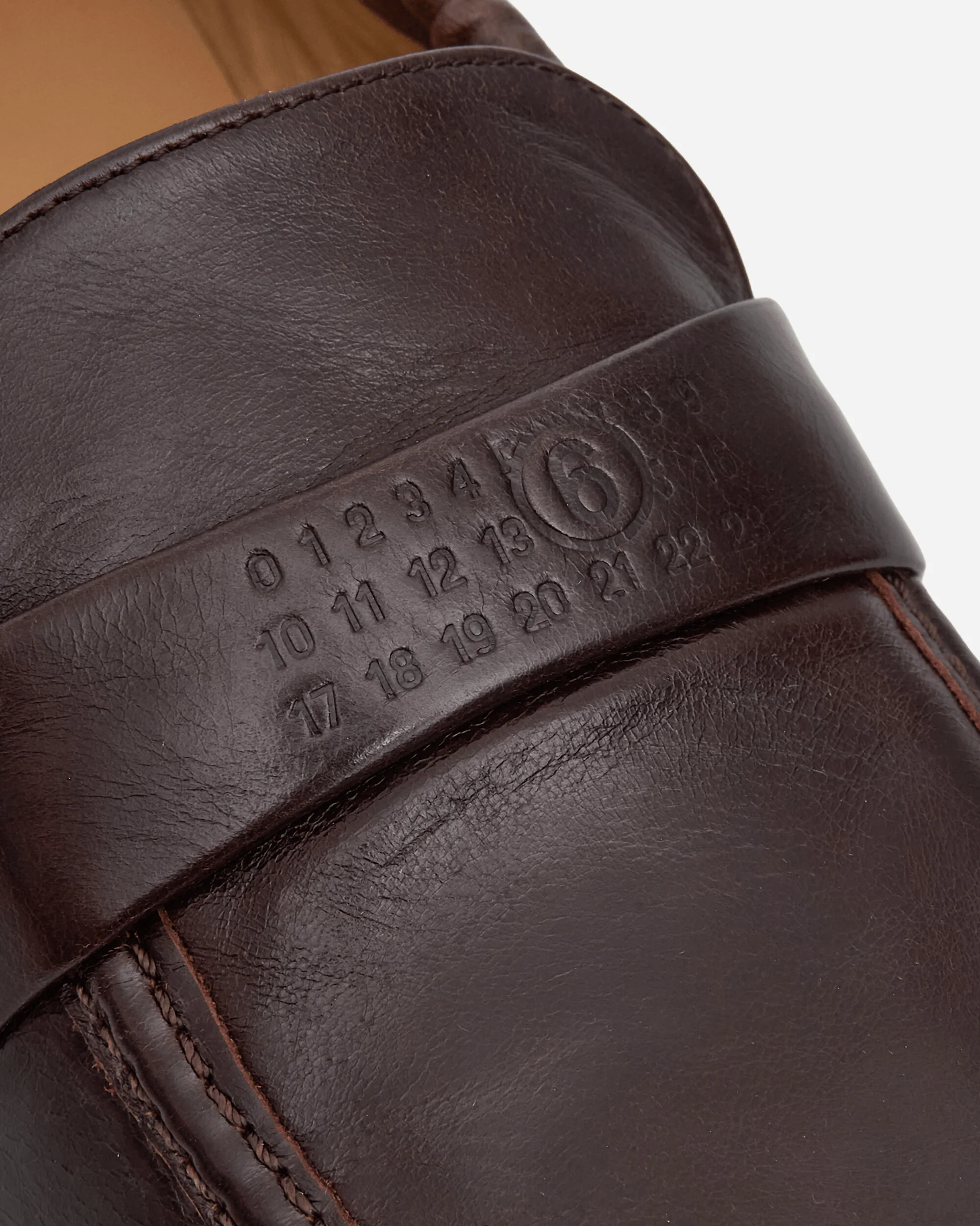 Men's Swing-Toe Leather Loafers Brown - Image 6
