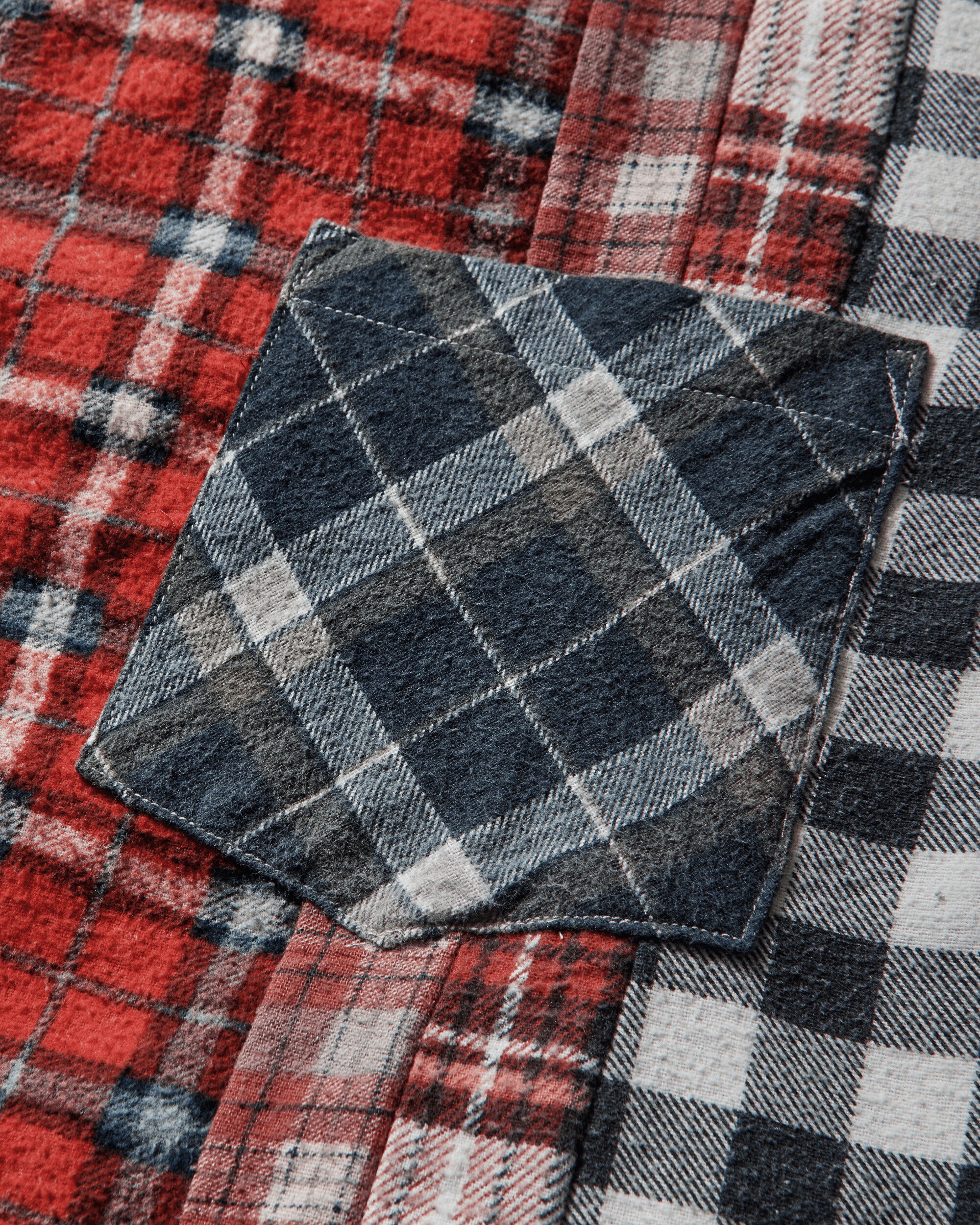 Men's 7 Cuts Flannel Shirt Multicolor - Image 3