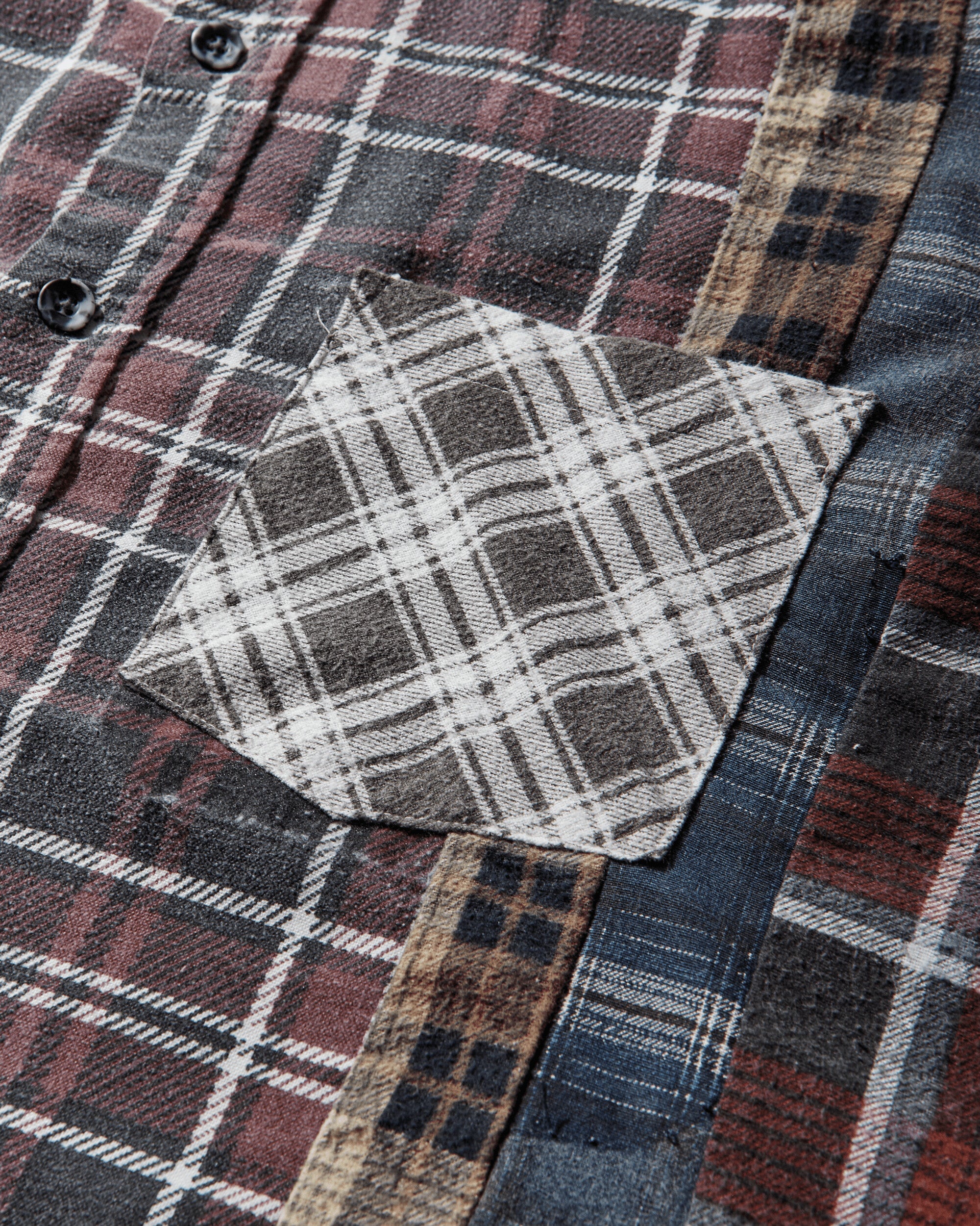 Men's 7 Cuts Wide Flannel Shirt Multicolor - Image 3