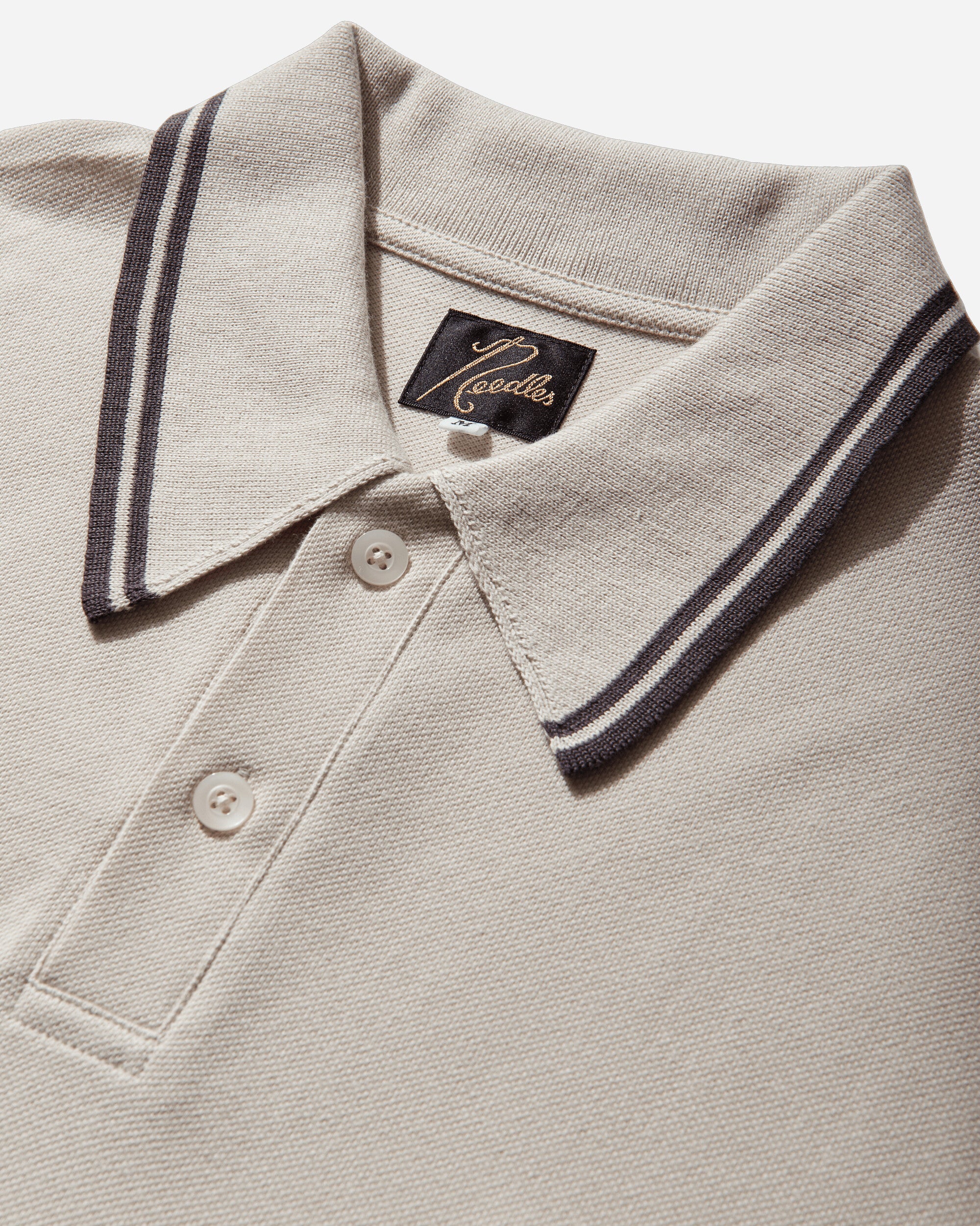 Men's Regular Collar Polo Shirt Beige - Image 4