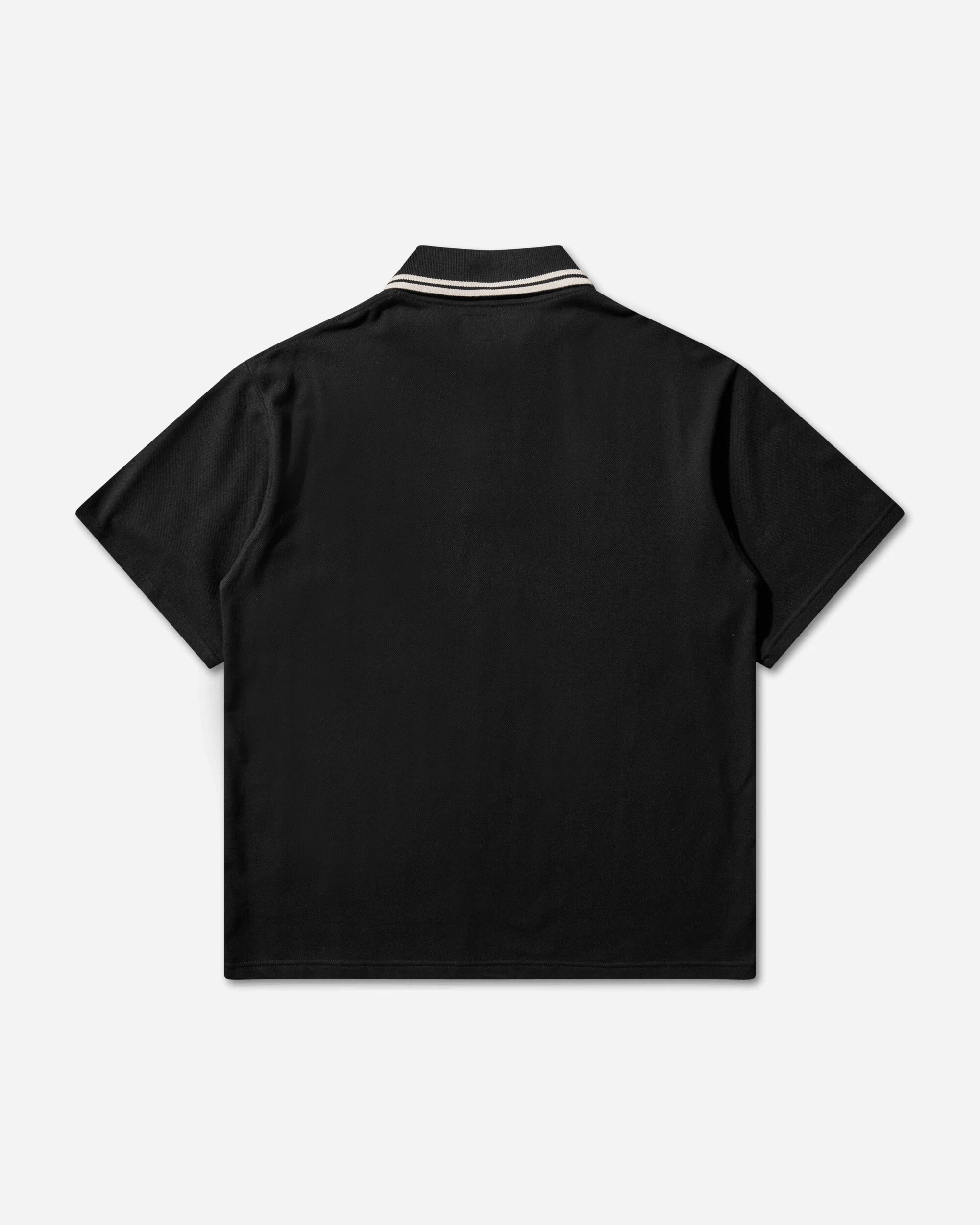 Men's Regular Collar Polo Shirt Black - Image 2