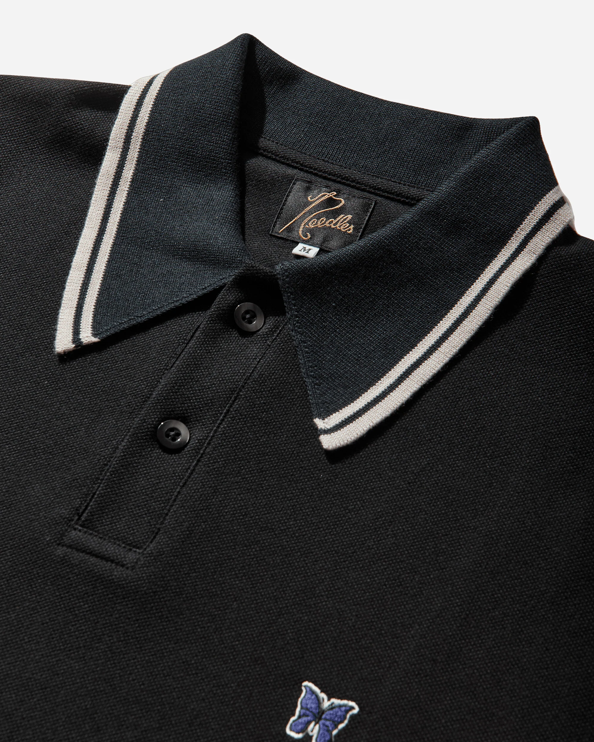 Men's Regular Collar Polo Shirt Black - Image 4
