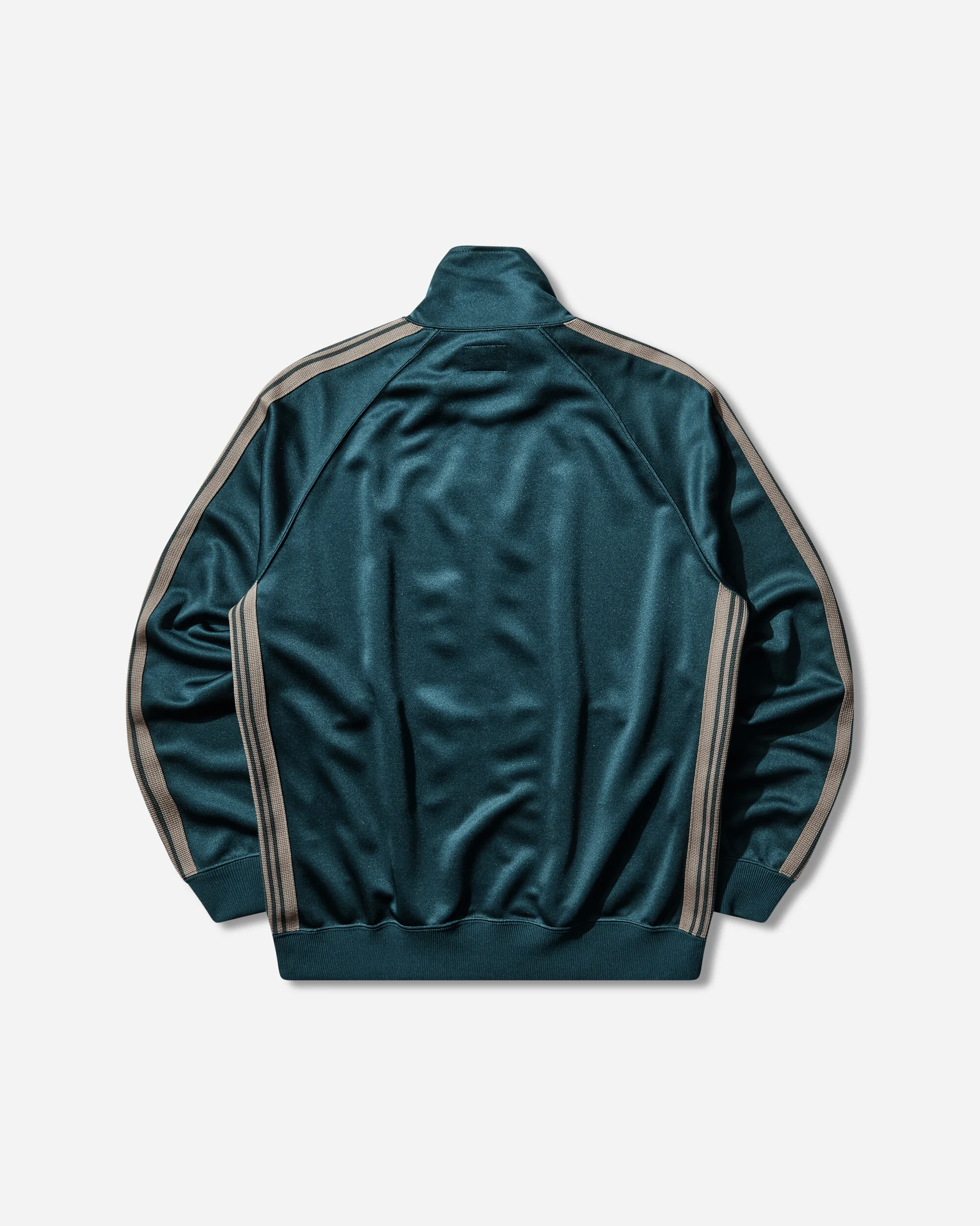 Men's Poly Smooth Track Jacket Green - Image 2