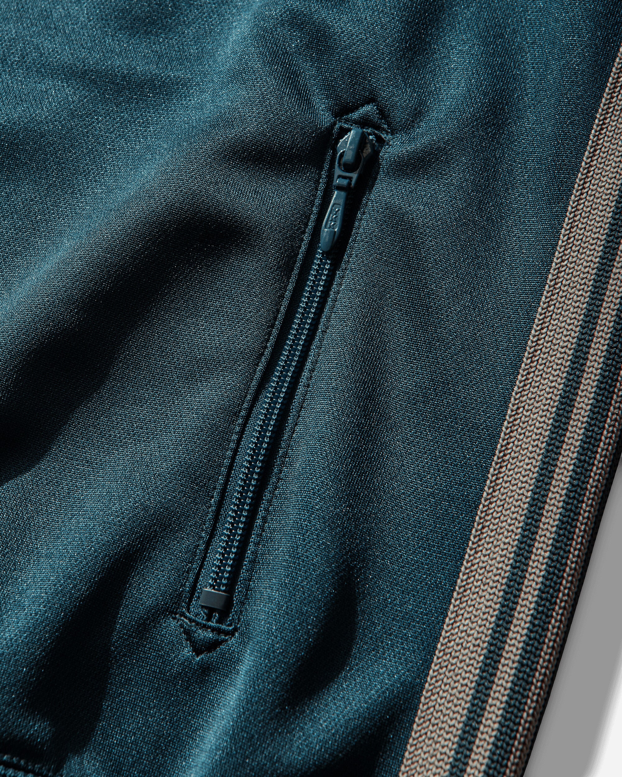 Men's Poly Smooth Track Jacket Green - Image 4