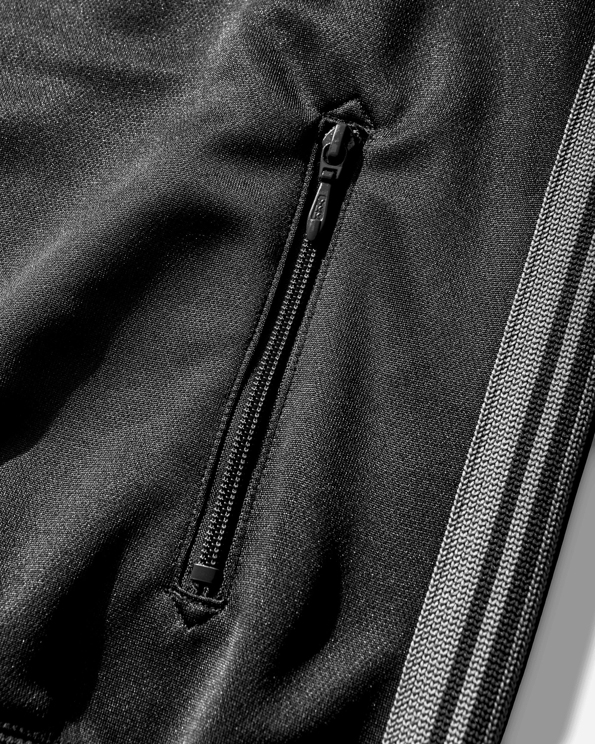 Men's Poly Smooth Track Jacket Charcoal - Image 4