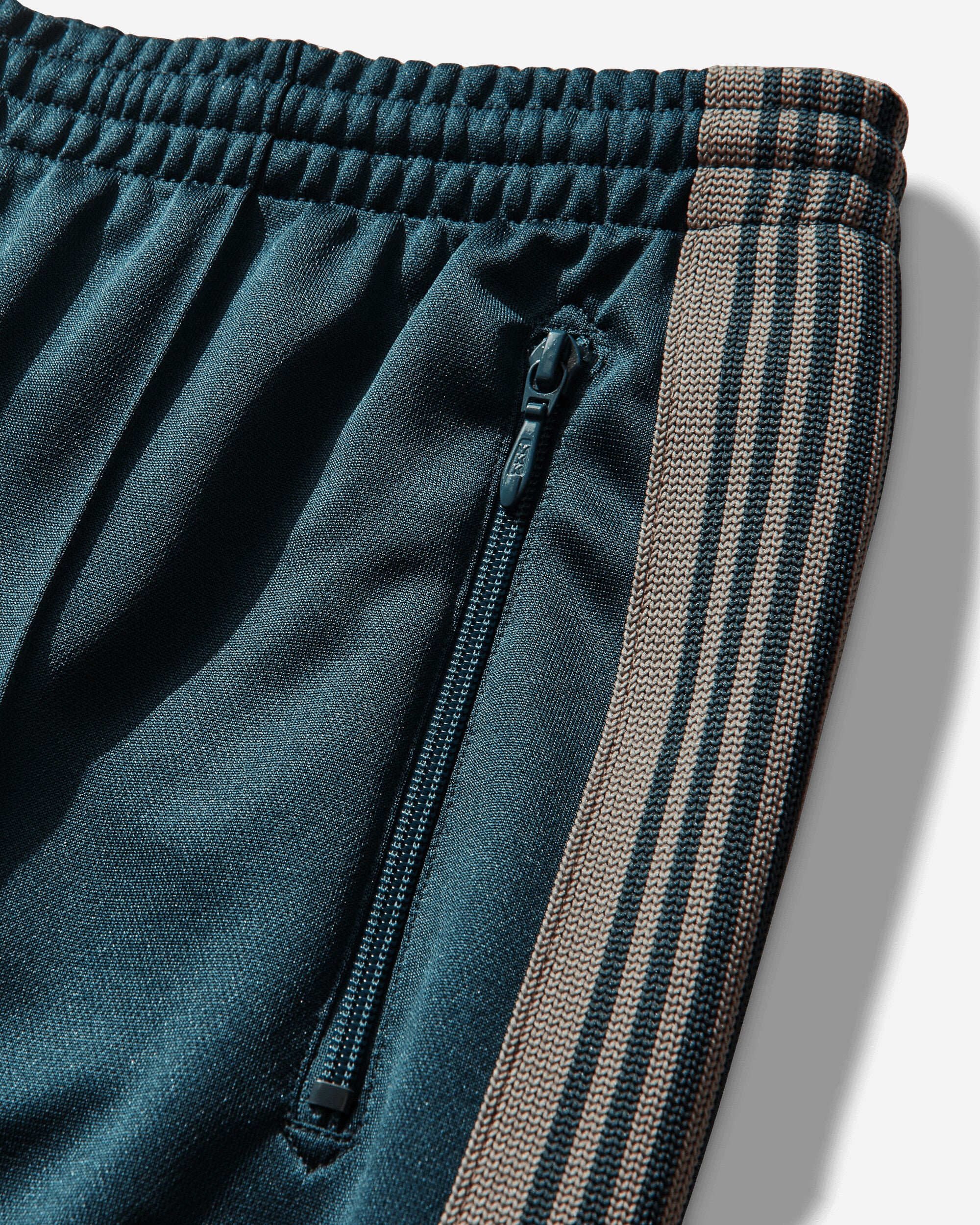 Men's Poly Smooth Narrow Track Pants Green - Image 4