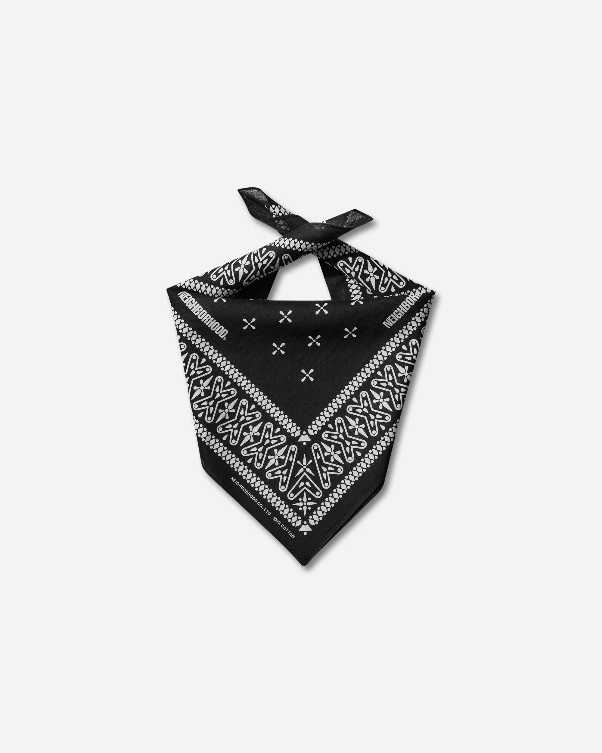 Cross Pattern Bandana Black - Image 2